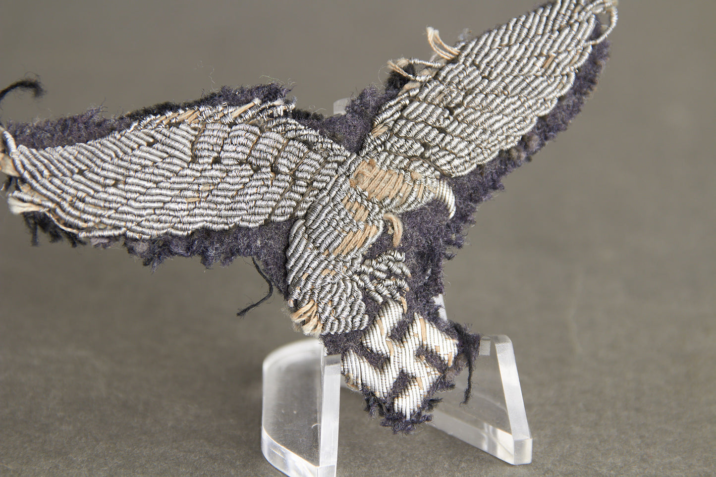 Early Luftwaffe "Drop Tail" Officer Breast Eagle. Tunic removed. Original.