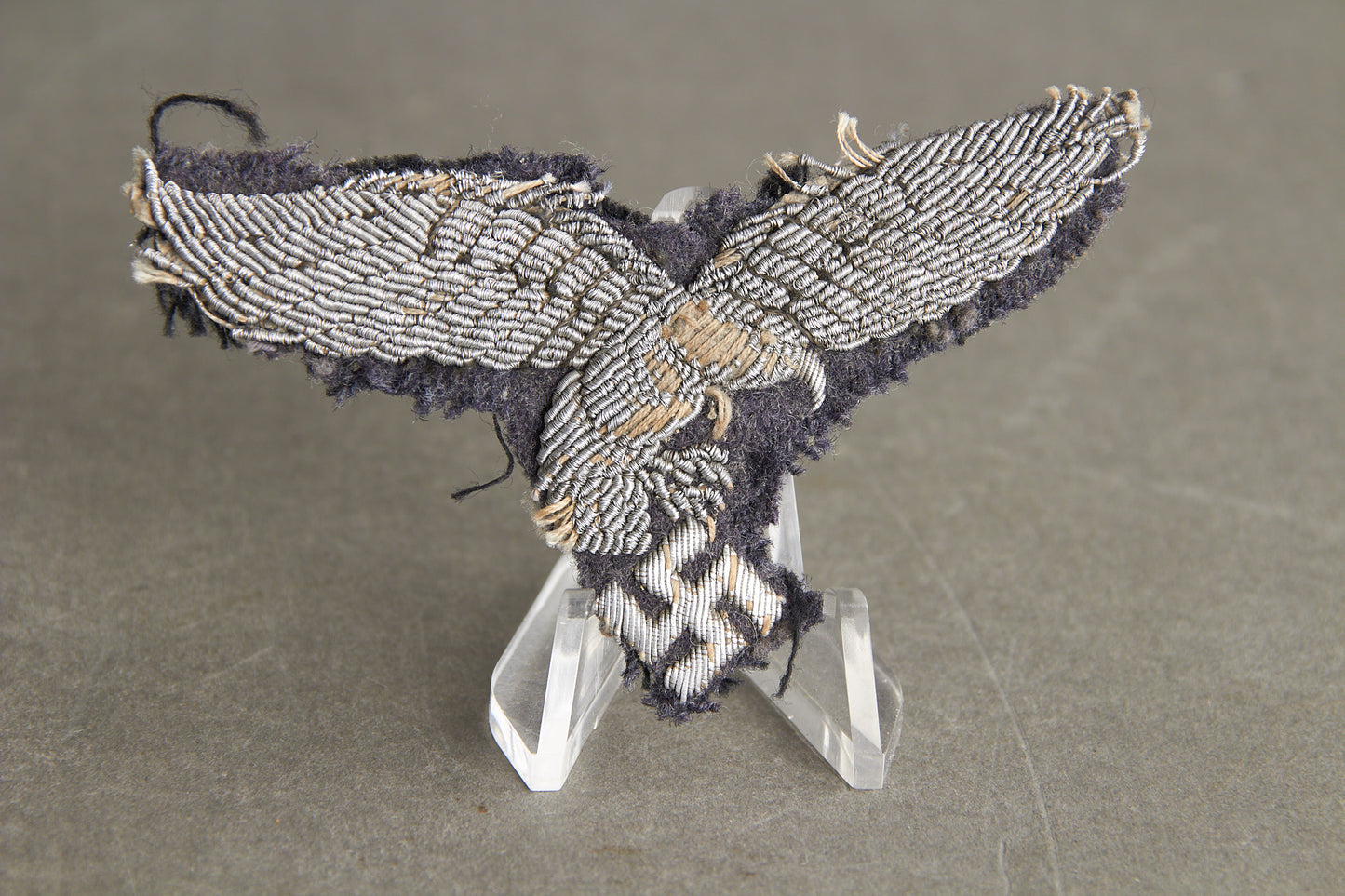 Early Luftwaffe "Drop Tail" Officer Breast Eagle. Tunic removed. Original.