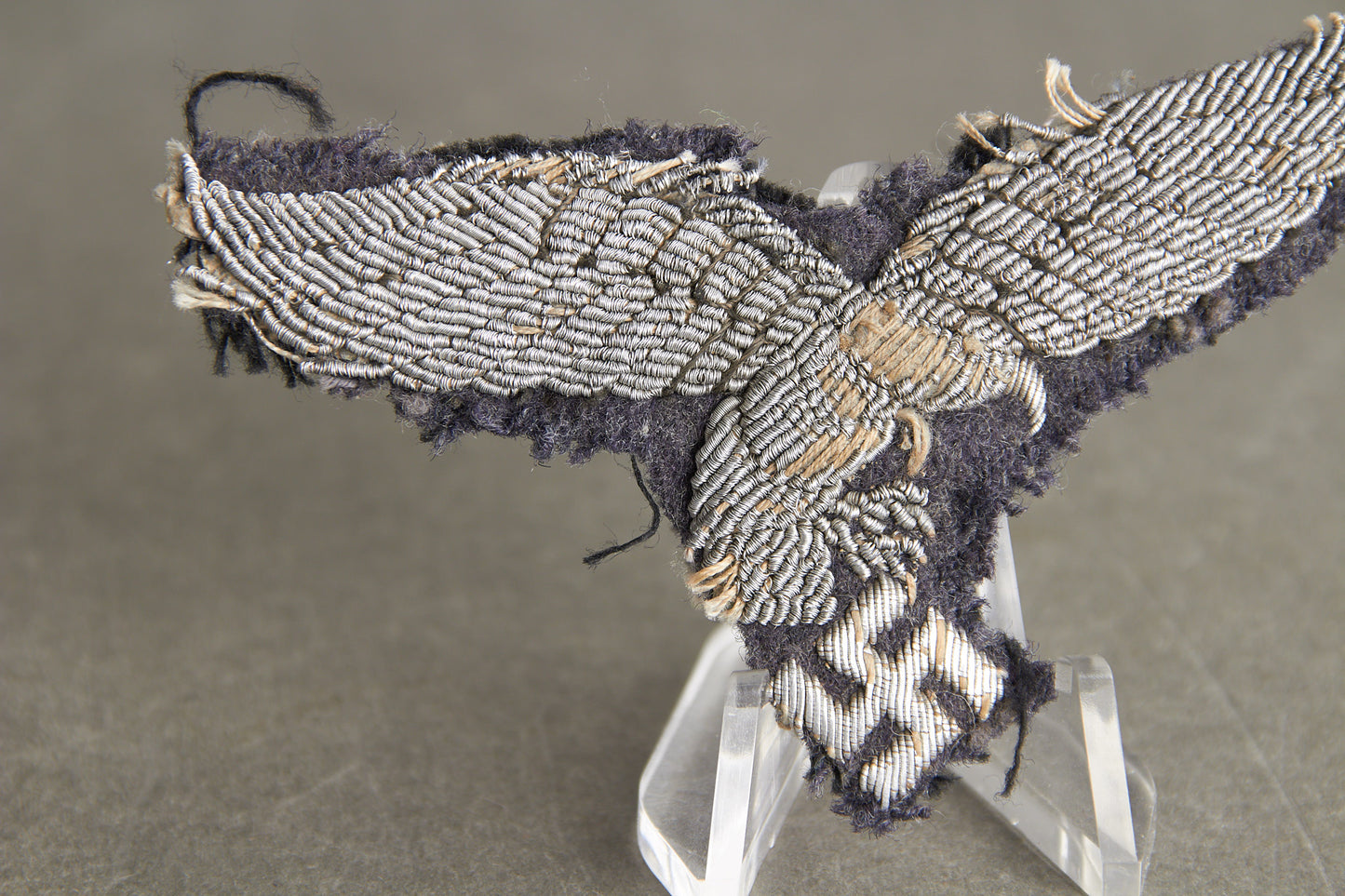 Early Luftwaffe "Drop Tail" Officer Breast Eagle. Tunic removed. Original.