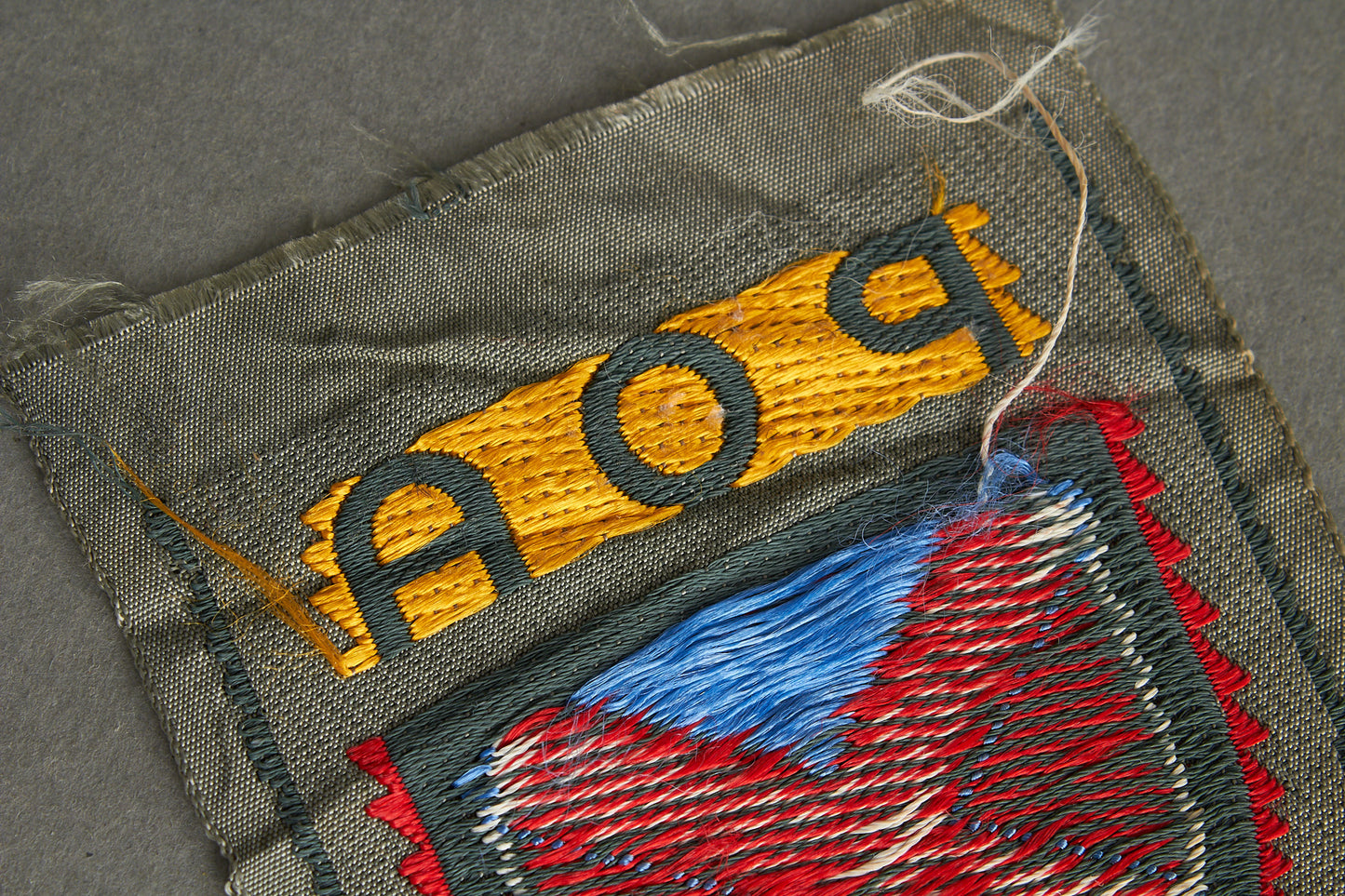 Wehrmacht POA (Russischen Befreiungsarmee) "Ärmelschild" Sleeve Shield Insignia. Original