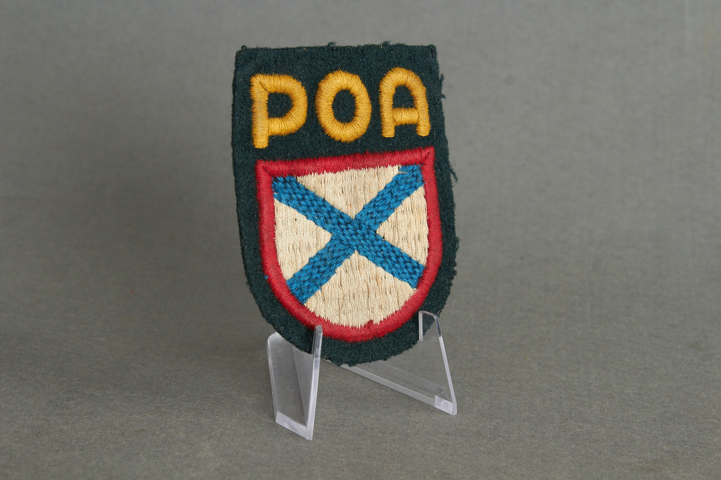 Wehrmacht POA (Russischen Befreiungsarmee) "Ärmelschild" Sleeve Shield Insignia. Original