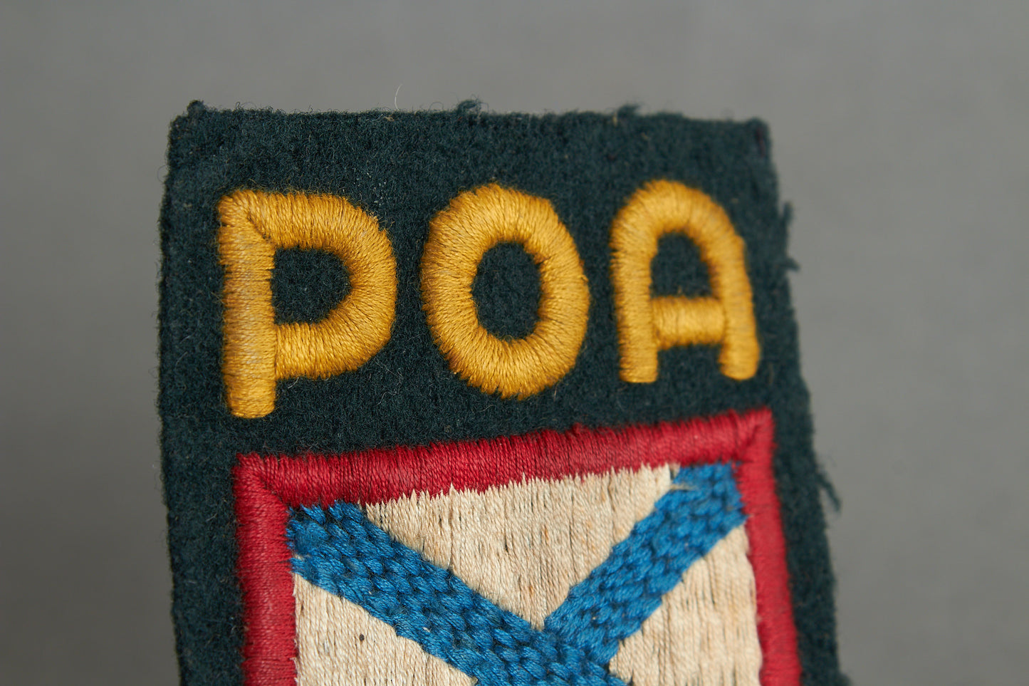 Wehrmacht POA (Russischen Befreiungsarmee) "Ärmelschild" Sleeve Shield Insignia. Original