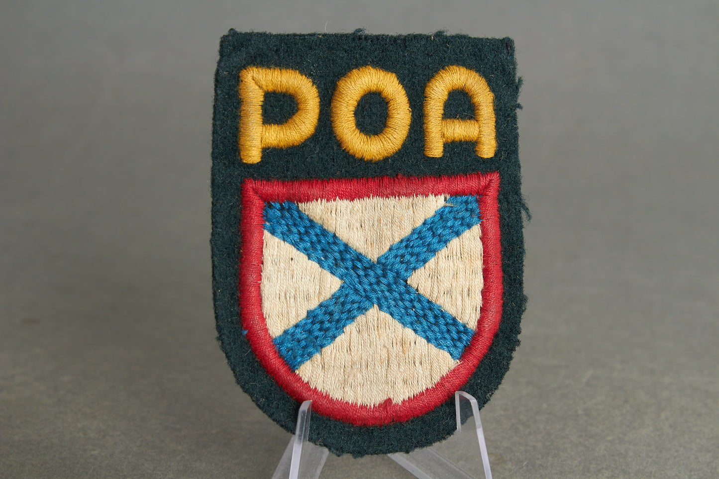 Wehrmacht POA (Russischen Befreiungsarmee) "Ärmelschild" Sleeve Shield Insignia. Original