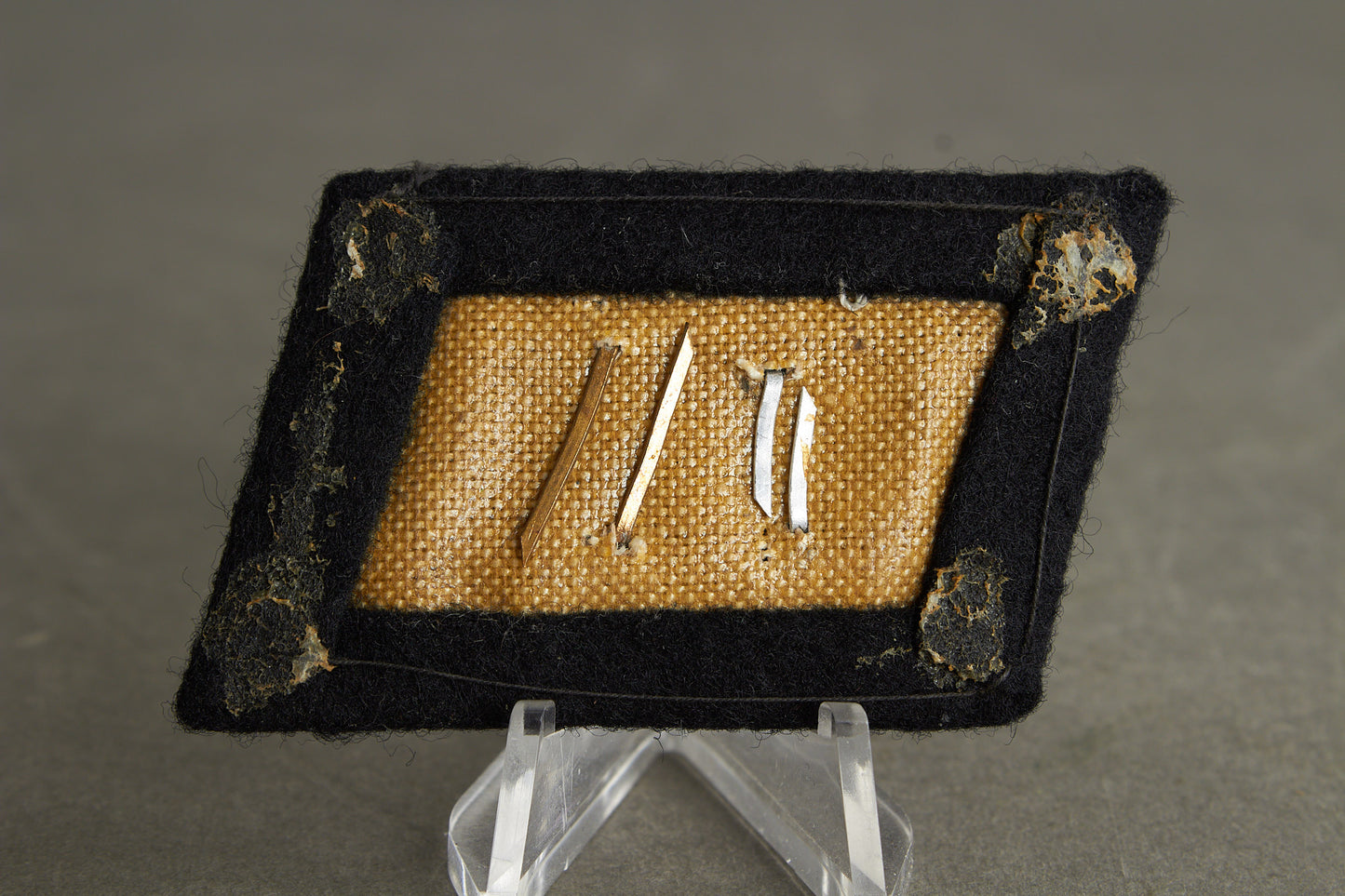 Waffen-SS collar tab used by NSKK "Transportgruppe Speer". Rare. Original.