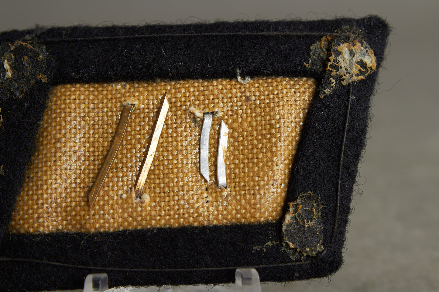 Waffen-SS collar tab used by NSKK "Transportgruppe Speer". Rare. Original.
