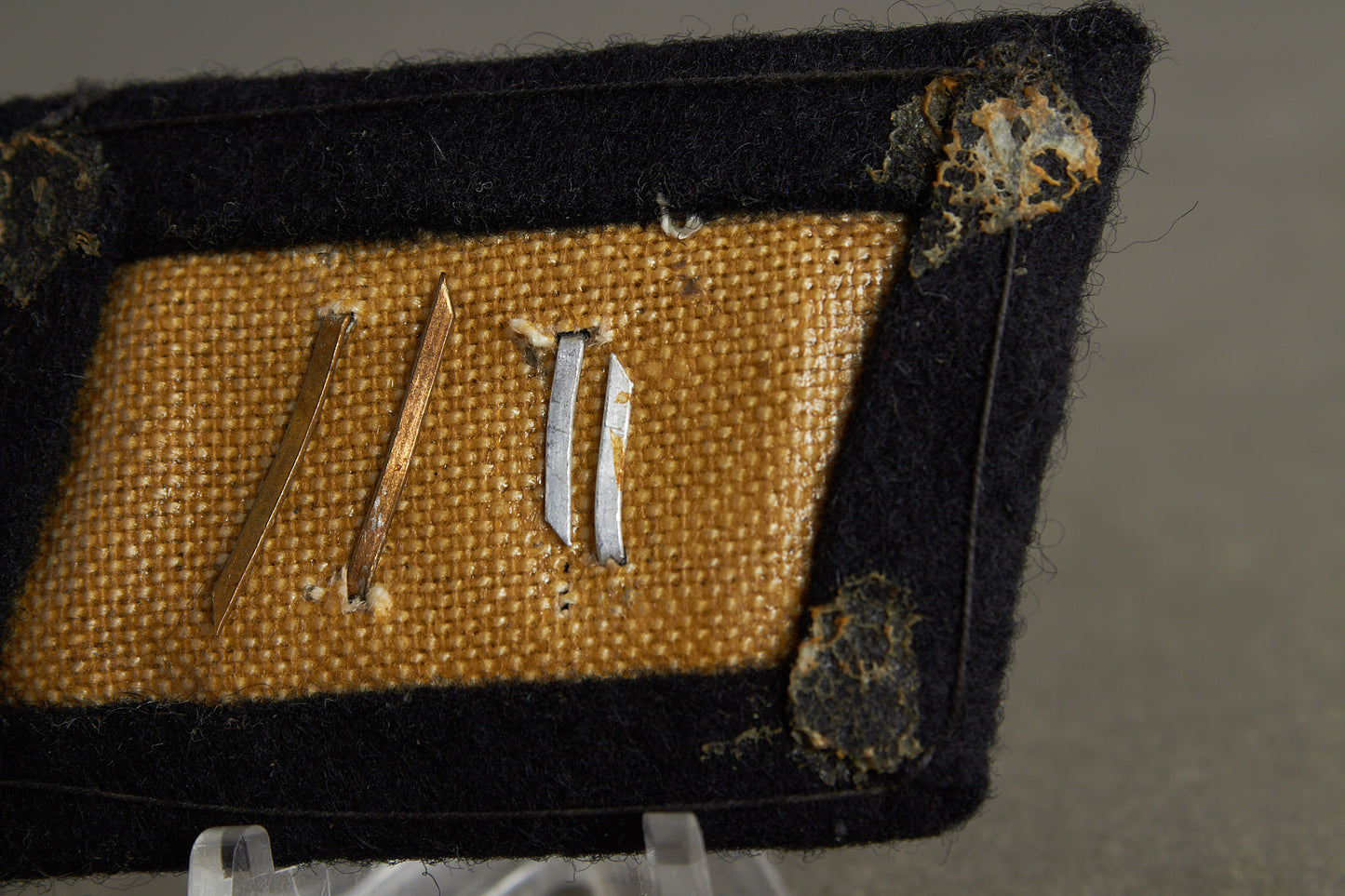 Waffen-SS collar tab used by NSKK "Transportgruppe Speer". Rare. Original.
