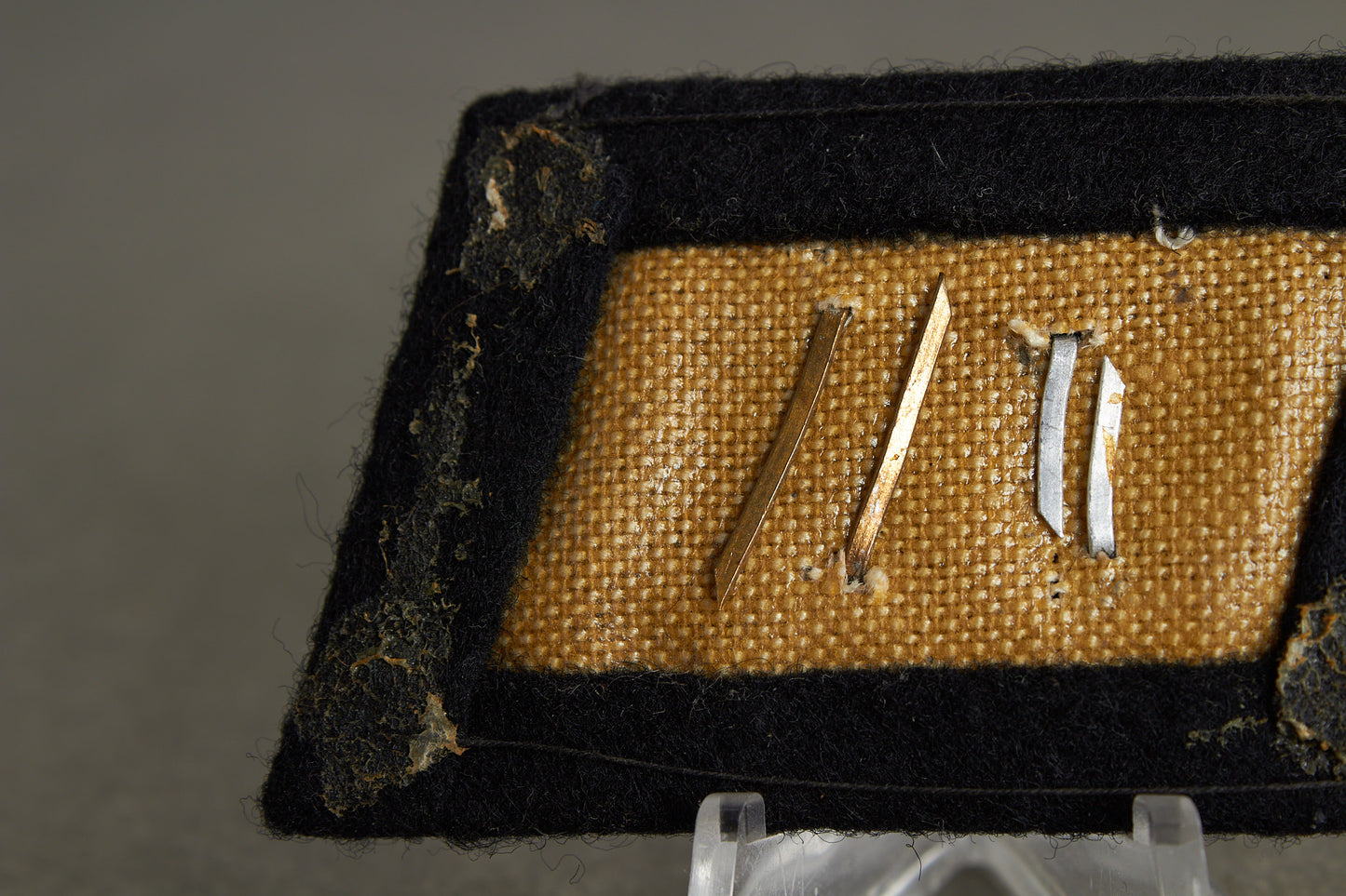 Waffen-SS collar tab used by NSKK "Transportgruppe Speer". Rare. Original.
