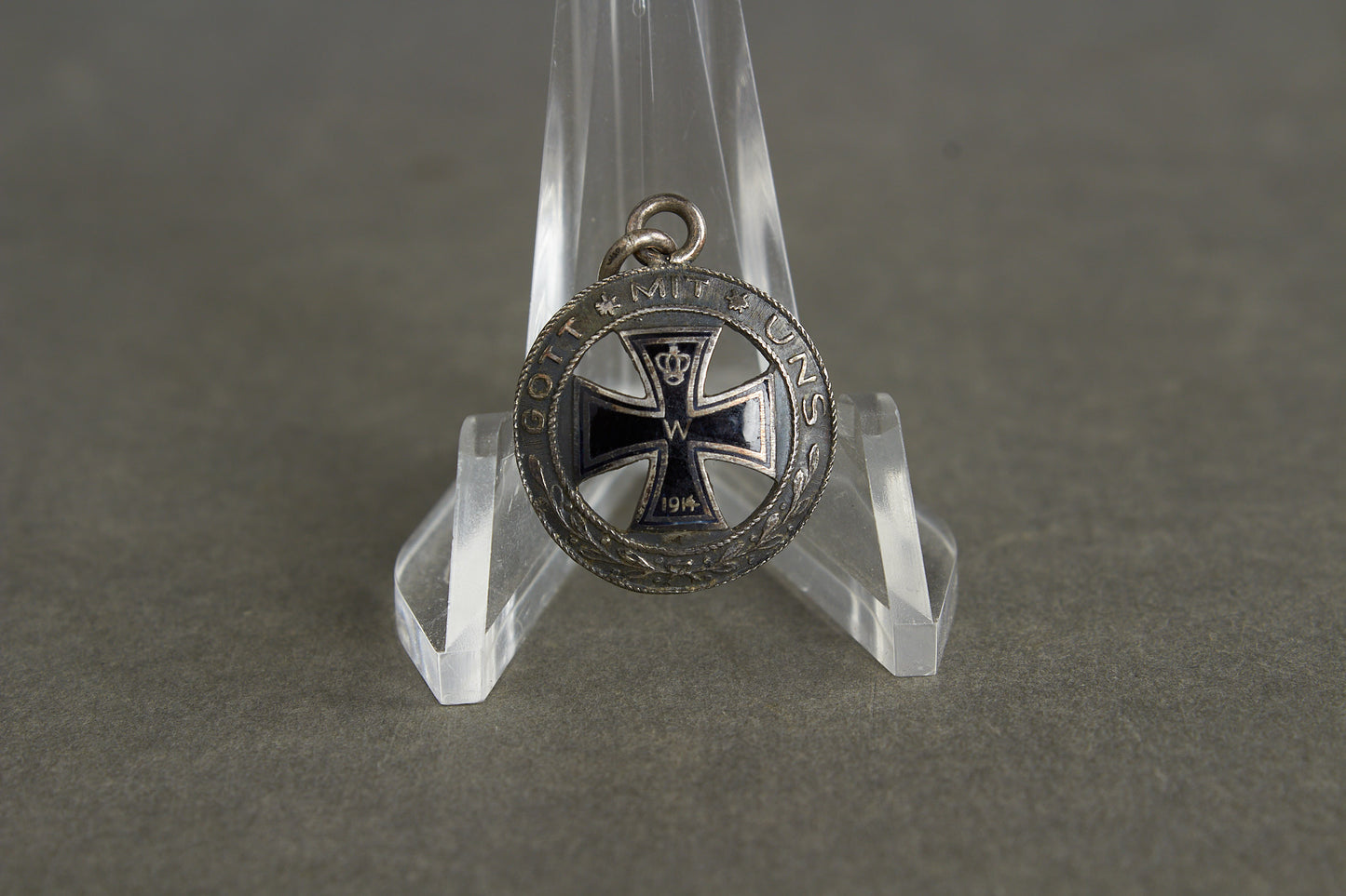 Widow Iron Cross Necklace Pendant. 800-Silver. Original.