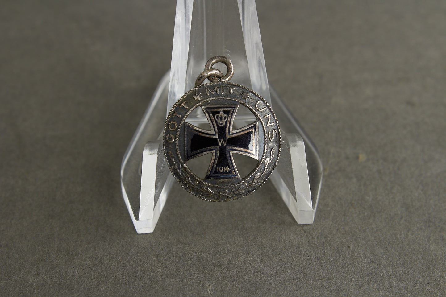 Widow Iron Cross Necklace Pendant. 800-Silver. Original.