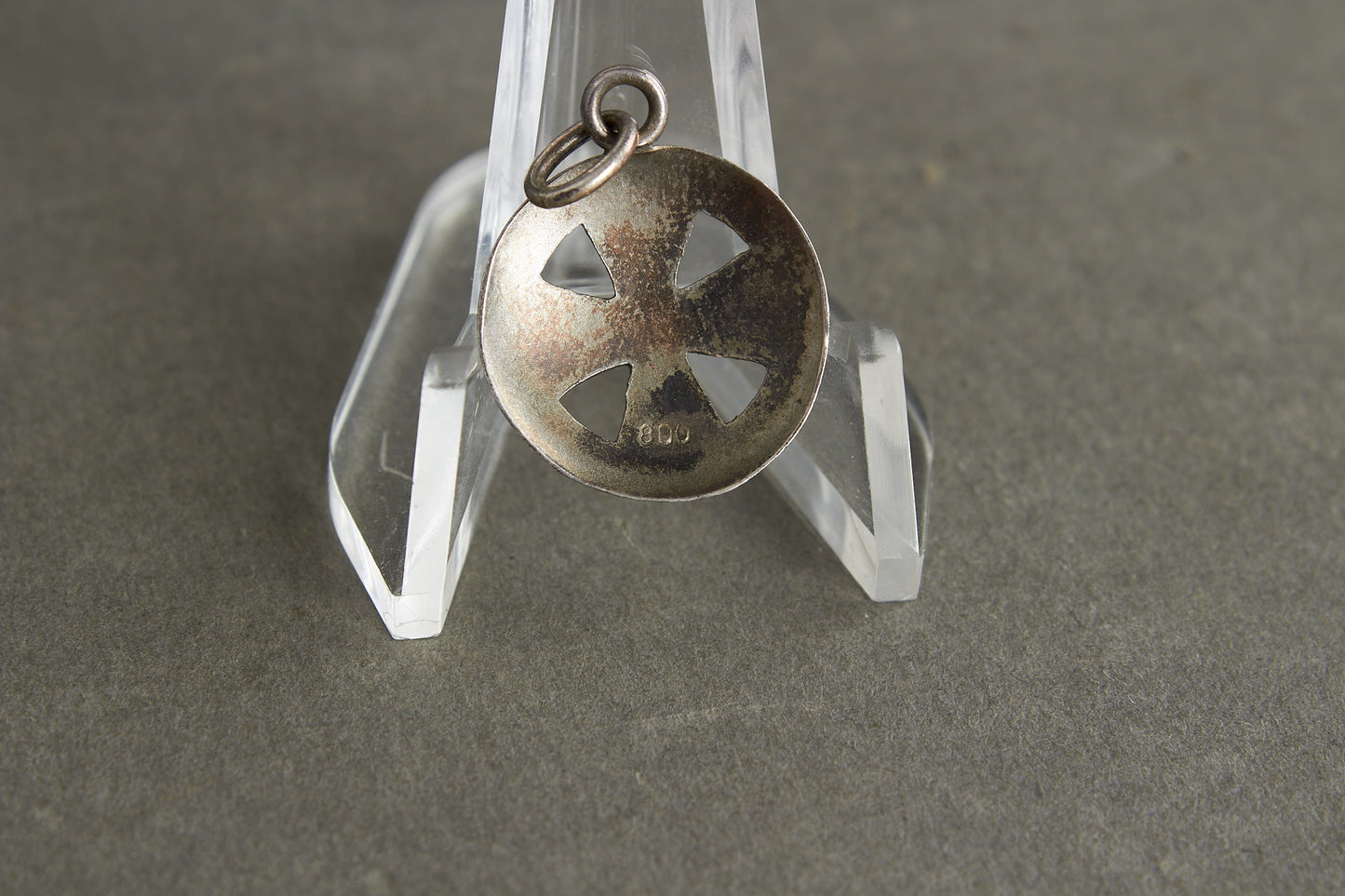 Widow Iron Cross Necklace Pendant. 800-Silver. Original.