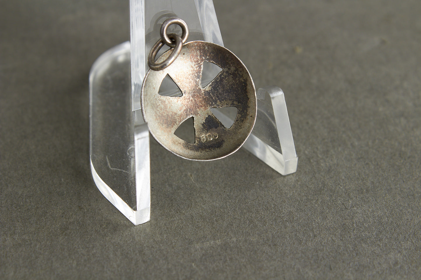 Widow Iron Cross Necklace Pendant. 800-Silver. Original.
