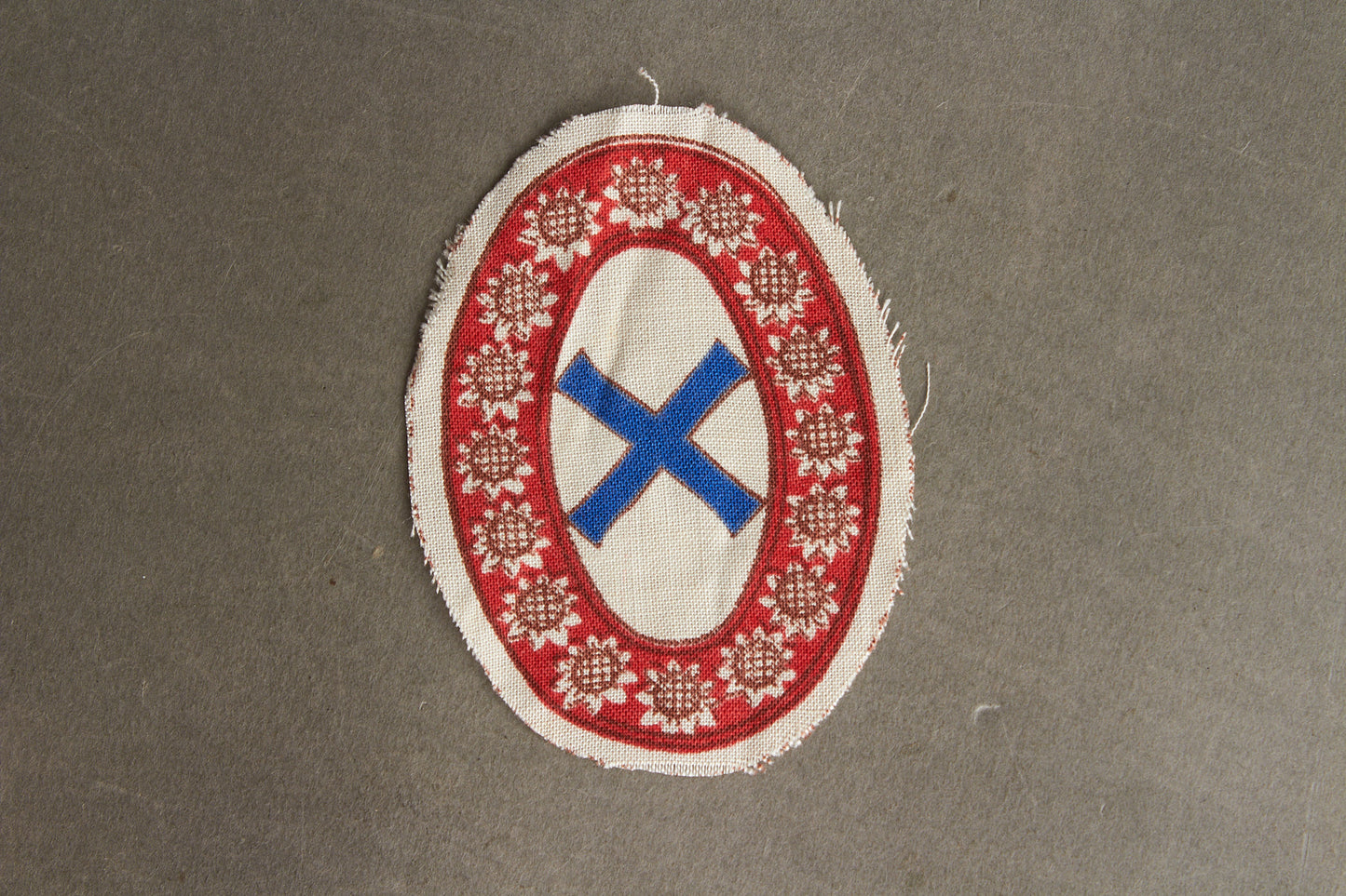 Wehrmacht Foreign Volunteer "Besetztes Russland Ostarbeiter Bewährungsabzeichen" Sleeve Shield. Rare. Original.
