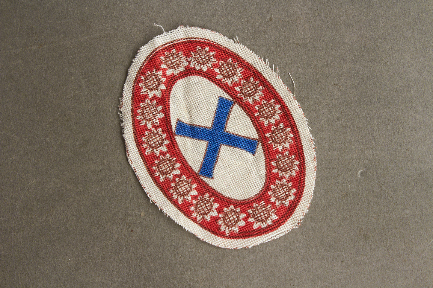 Wehrmacht Foreign Volunteer "Besetztes Russland Ostarbeiter Bewährungsabzeichen" Sleeve Shield. Rare. Original.