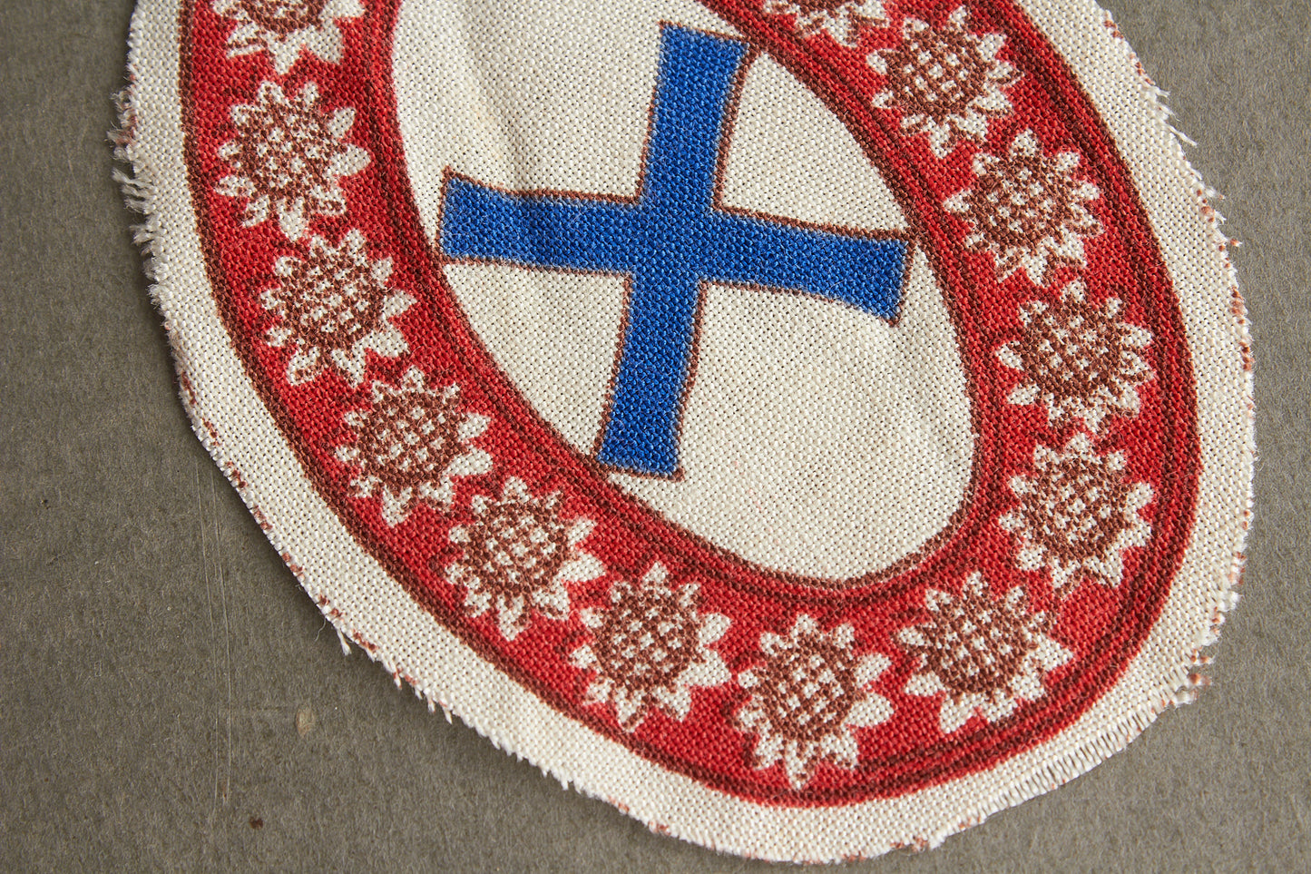 Wehrmacht Foreign Volunteer "Besetztes Russland Ostarbeiter Bewährungsabzeichen" Sleeve Shield. Rare. Original.