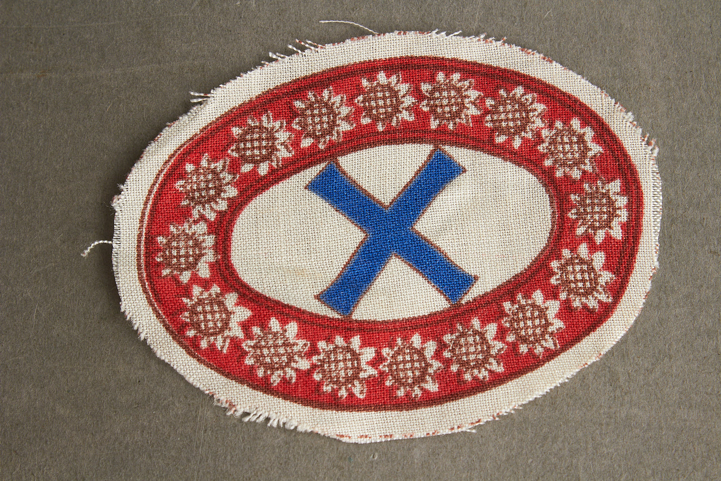 Wehrmacht Foreign Volunteer "Besetztes Russland Ostarbeiter Bewährungsabzeichen" Sleeve Shield. Rare. Original.