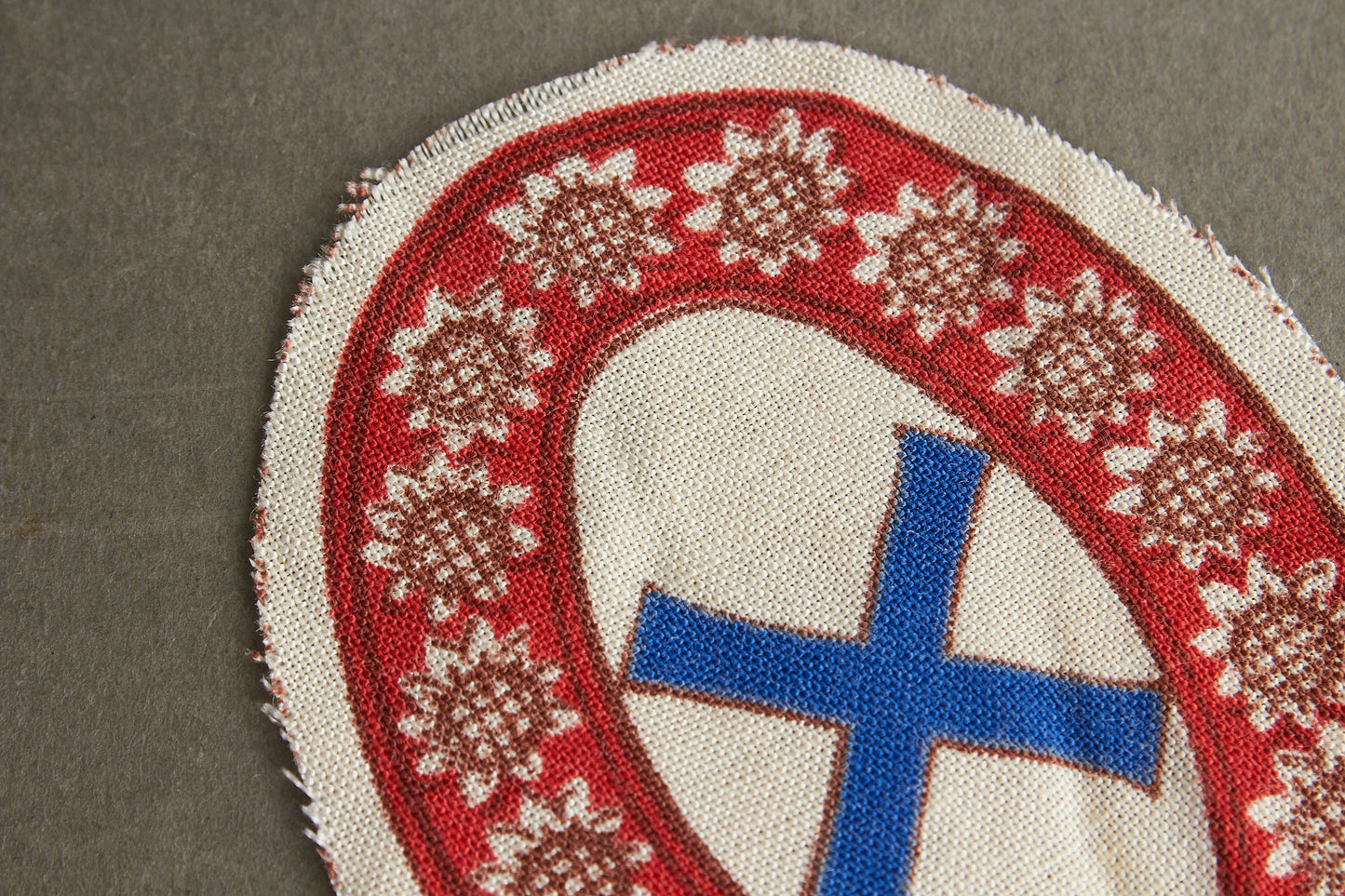 Wehrmacht Foreign Volunteer "Besetztes Russland Ostarbeiter Bewährungsabzeichen" Sleeve Shield. Rare. Original.