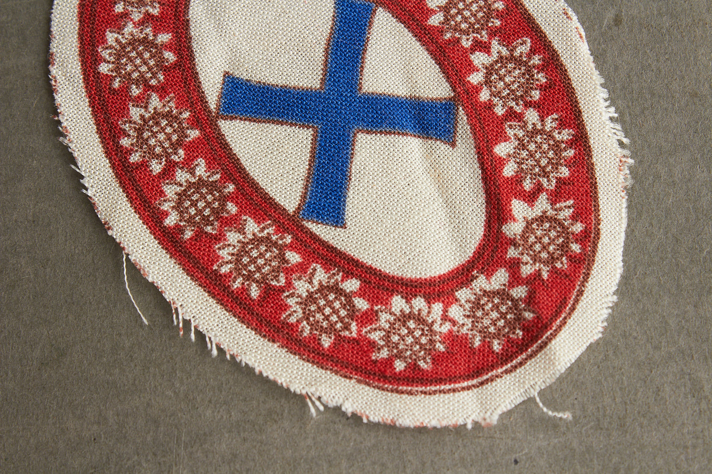 Wehrmacht Foreign Volunteer "Besetztes Russland Ostarbeiter Bewährungsabzeichen" Sleeve Shield. Rare. Original.