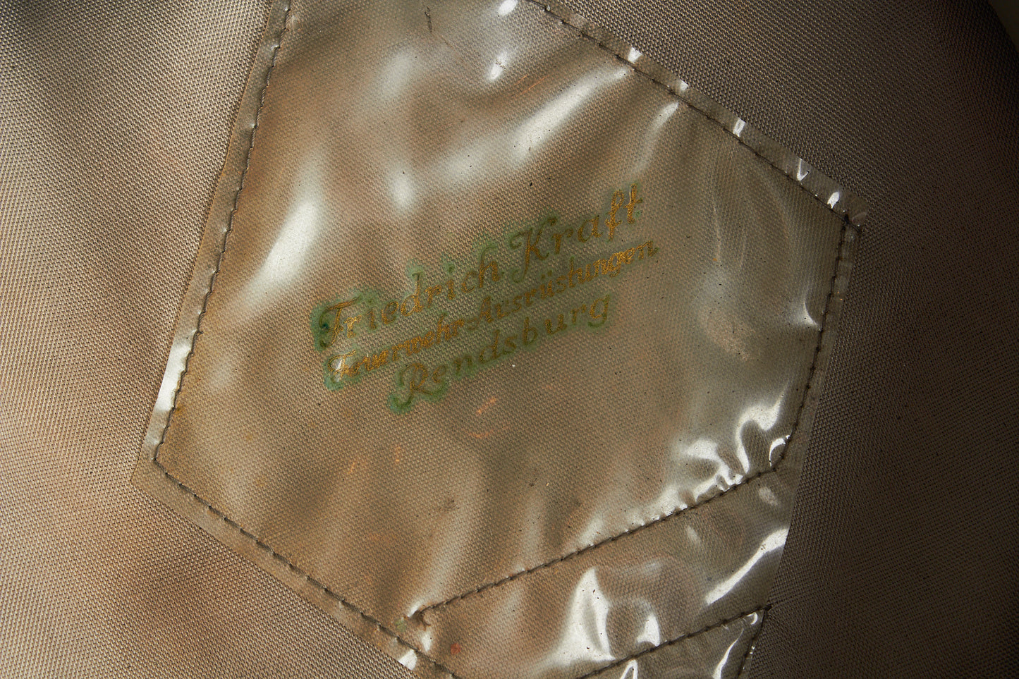 Early Feuerschutzpolizei Officer Visor Cap. Original.