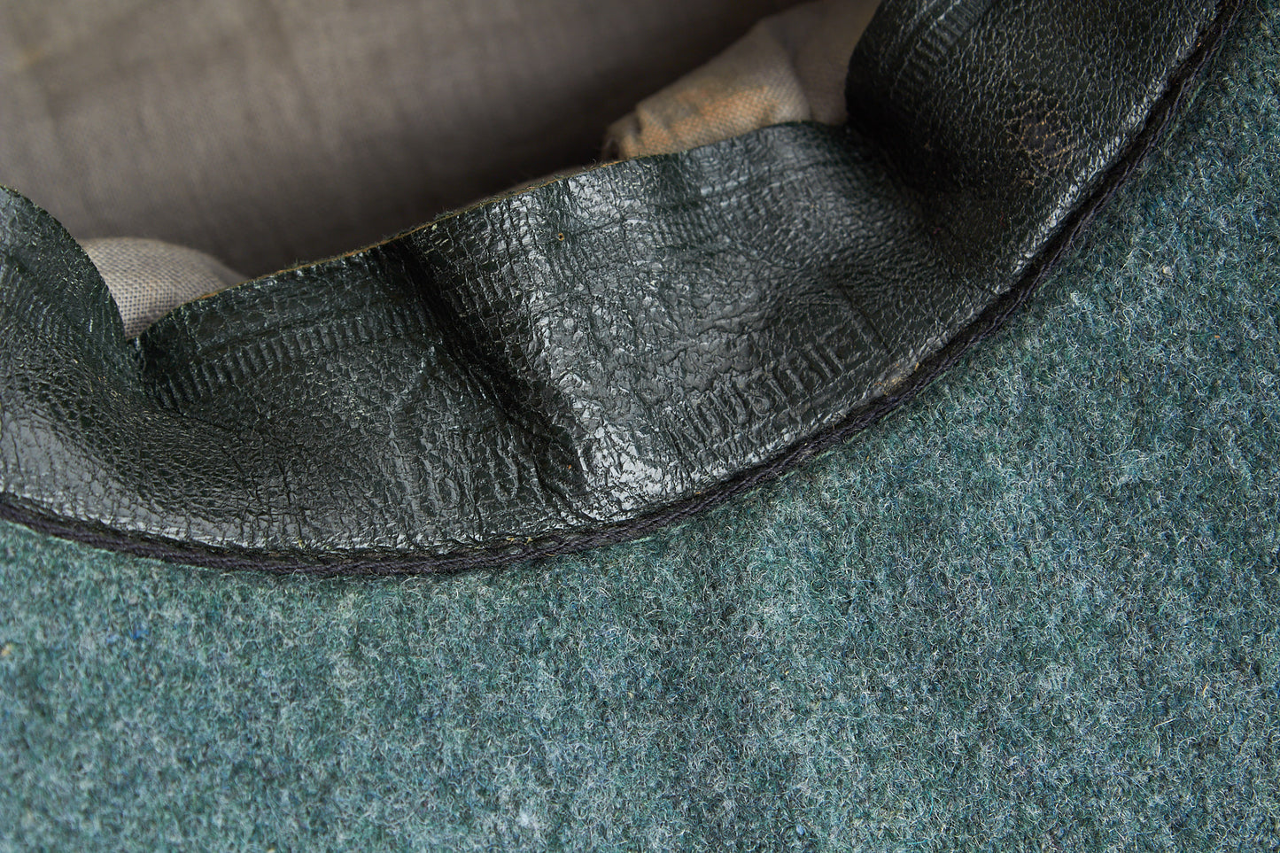 Schutzpolizei "M43 Einheitsfeldmütze" (Mannschaften/Unteroffiziere). Rare. Original.