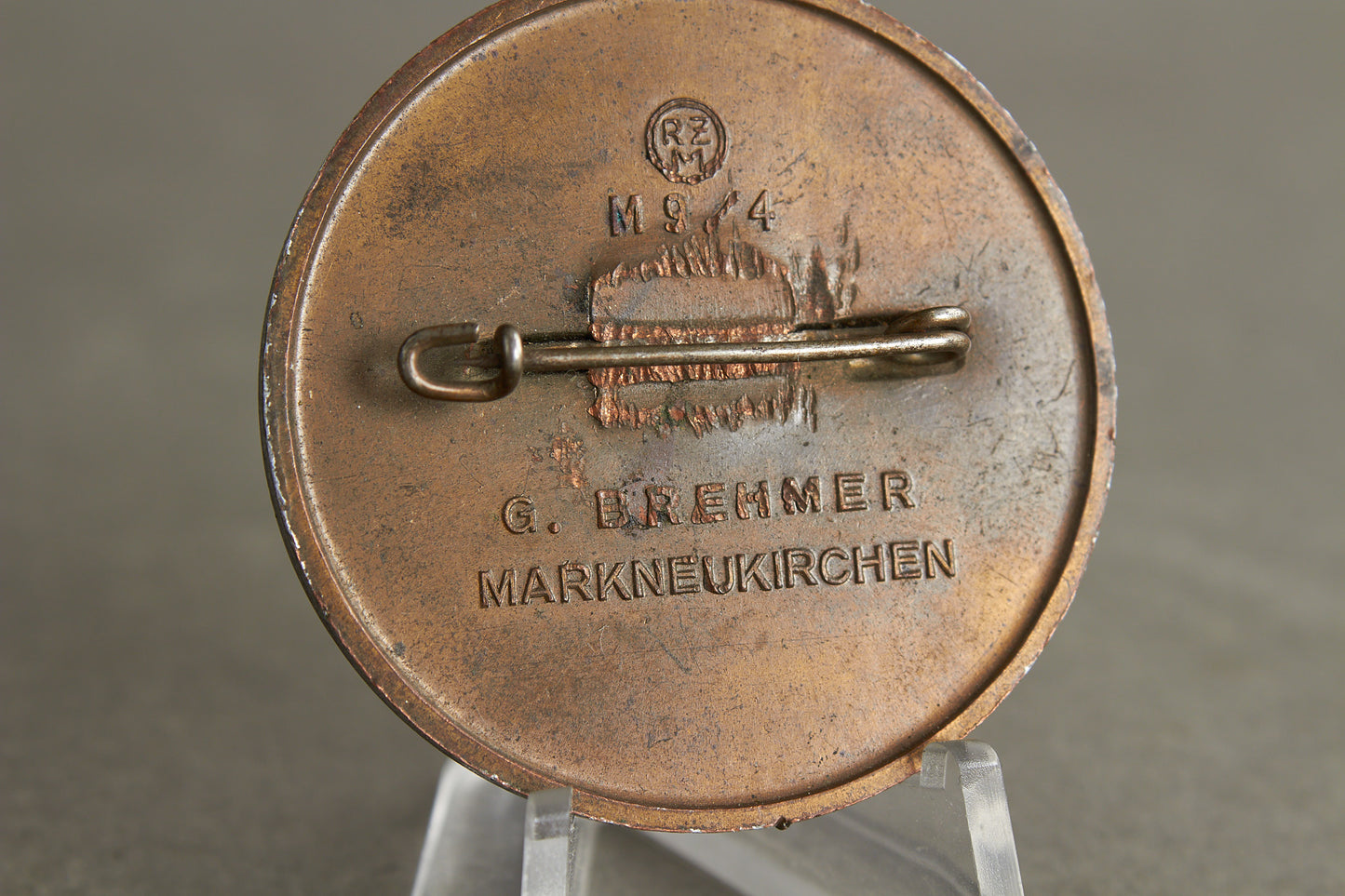 Heavy/Deluxe version of the "Reichsparteitag 1939" Tinnie. Original.