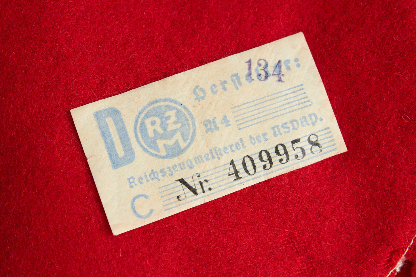 Early NSDAP Armband. With label. Original.