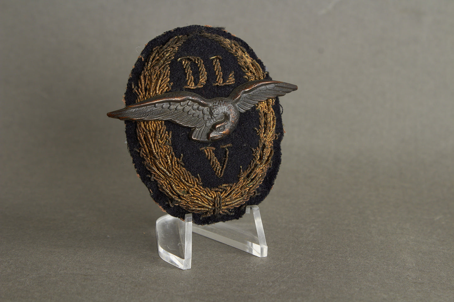 DLV (Deutscher Luftfahrt-Verband) "Mützenabzeichen" Cap Badge. Rare. Original.
