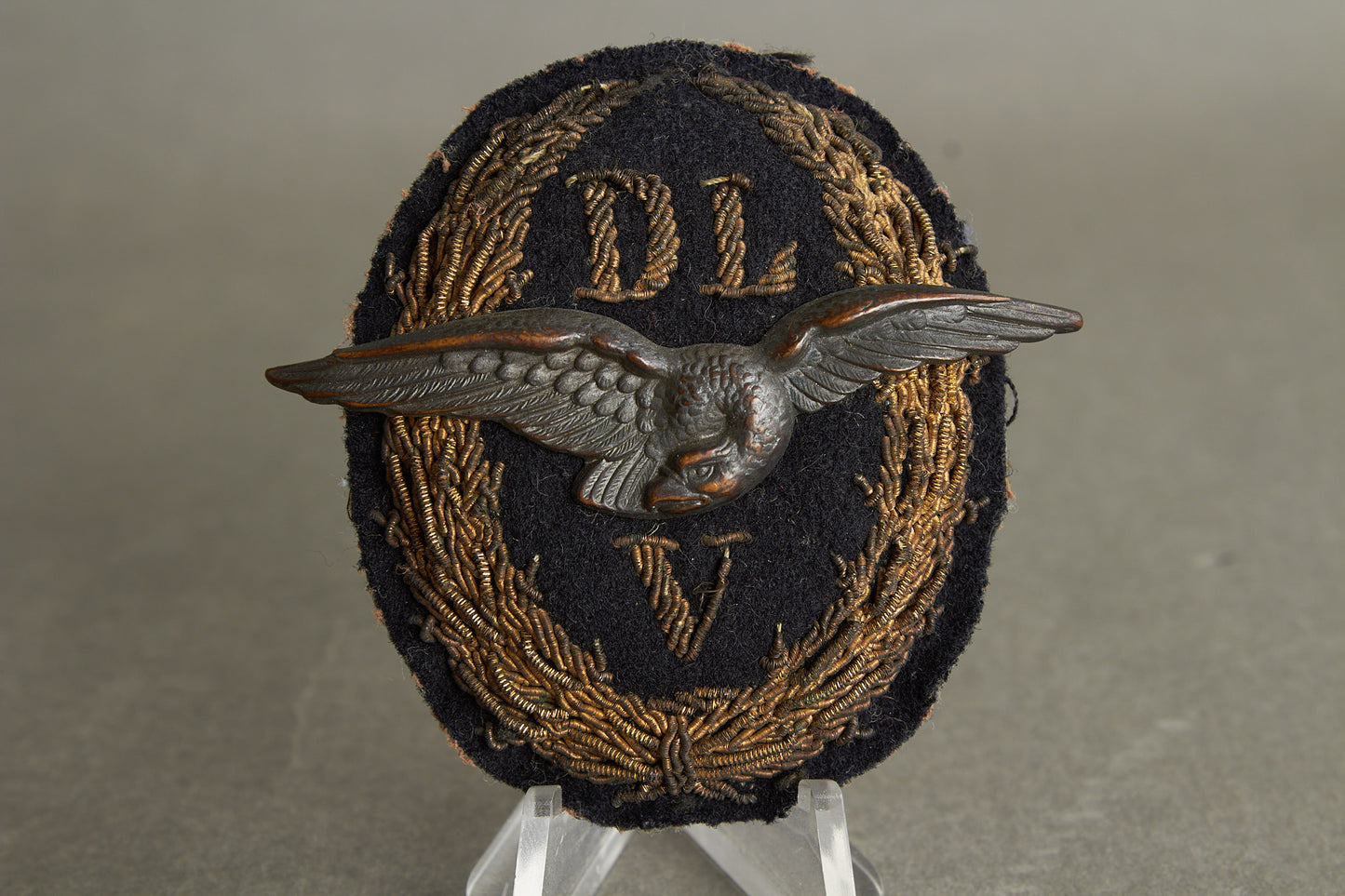 DLV (Deutscher Luftfahrt-Verband) "Mützenabzeichen" Cap Badge. Rare. Original.