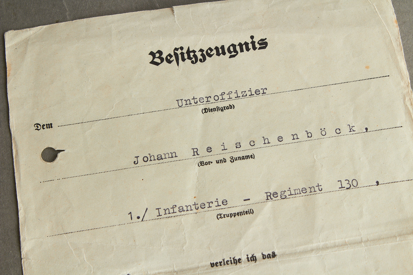 "Infanterie-Sturmabzeichen" in Silver Urkunde. Original.