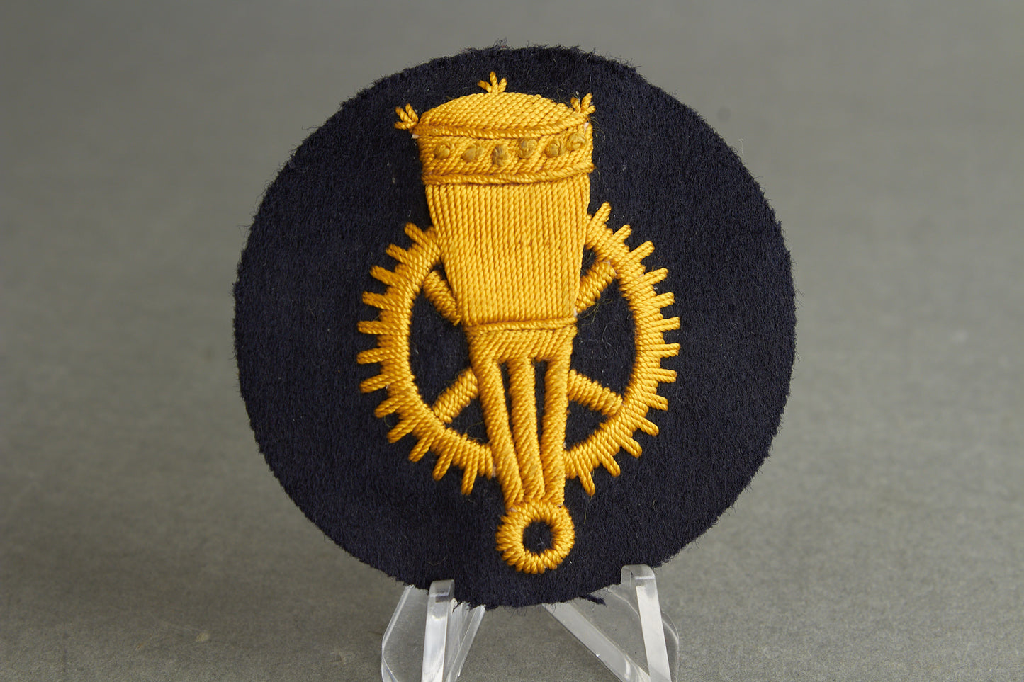 Kriegsmarine Ärmelabzeichen "Sperrwaffenmechaniker". Luxusausführung. Original.