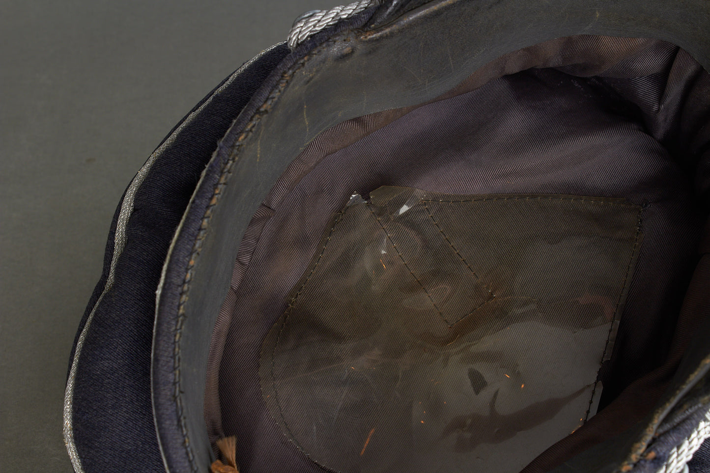 Early "Droptail" Luftwaffe Officer Visor Cap. Original.