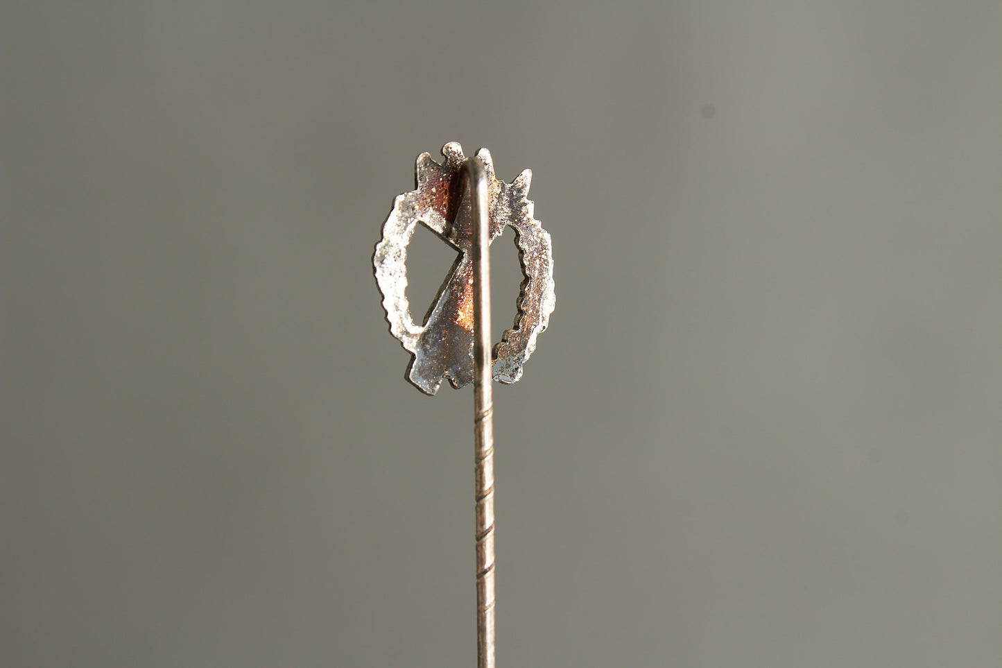 Miniature "Infanterie Sturmabzeichen" in silver. On LDO Paper. Original.