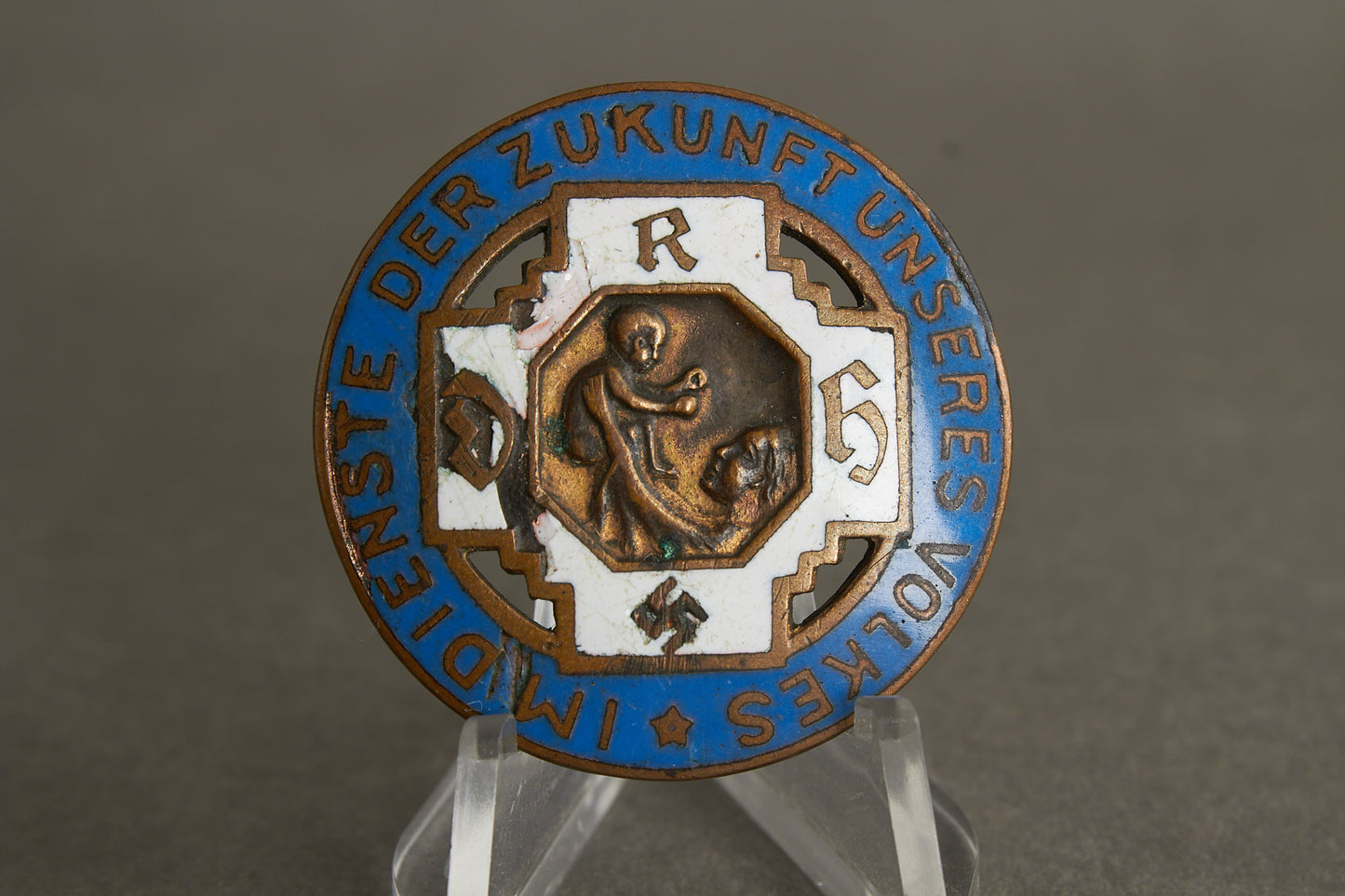 RDH (Reichsfachschaft Deutscher Hebammen) Brosche. Original.