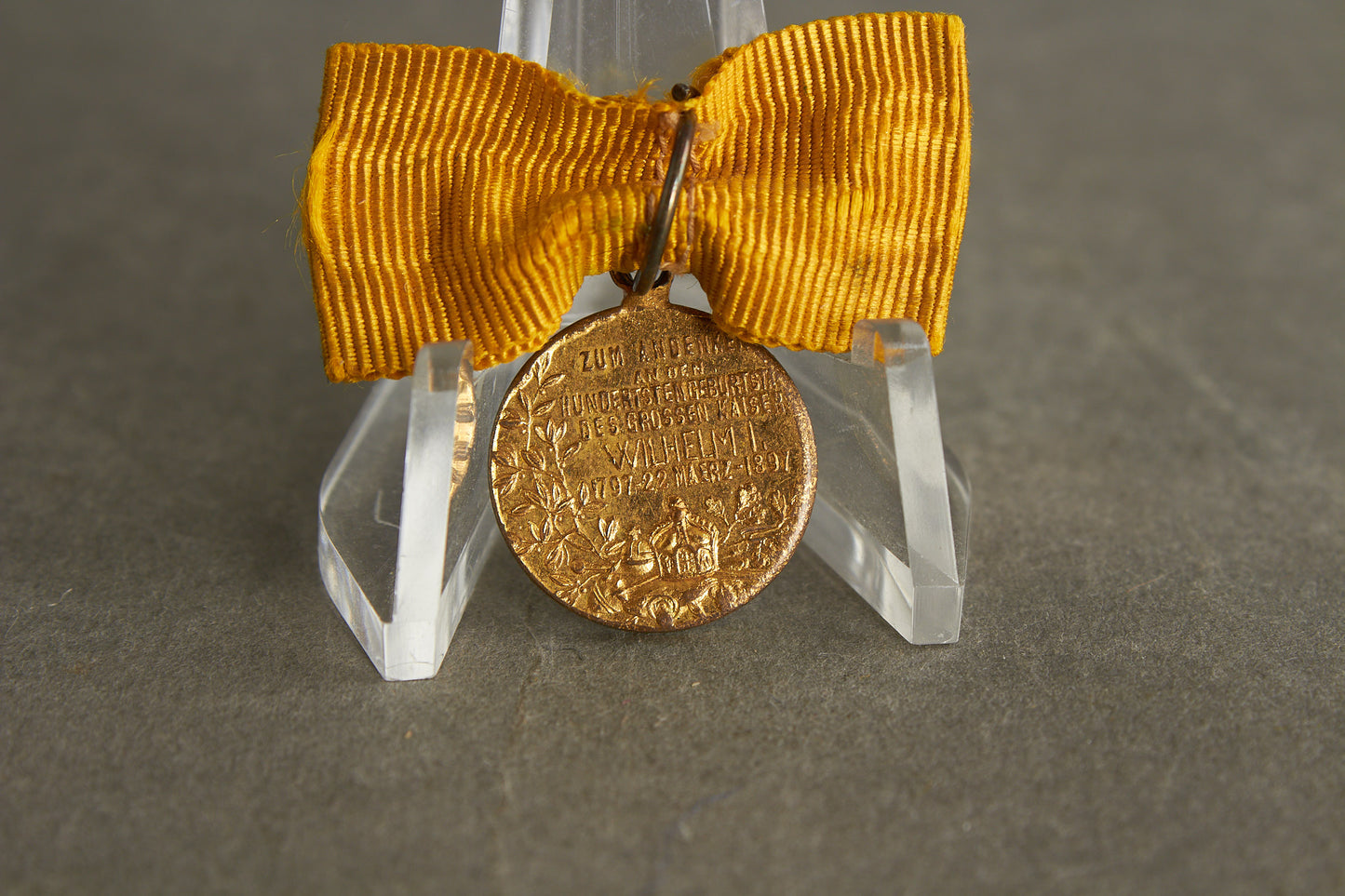 Miniature "Kaiser Wilhelm I. Erinnerungsmedaille 1897". Original.