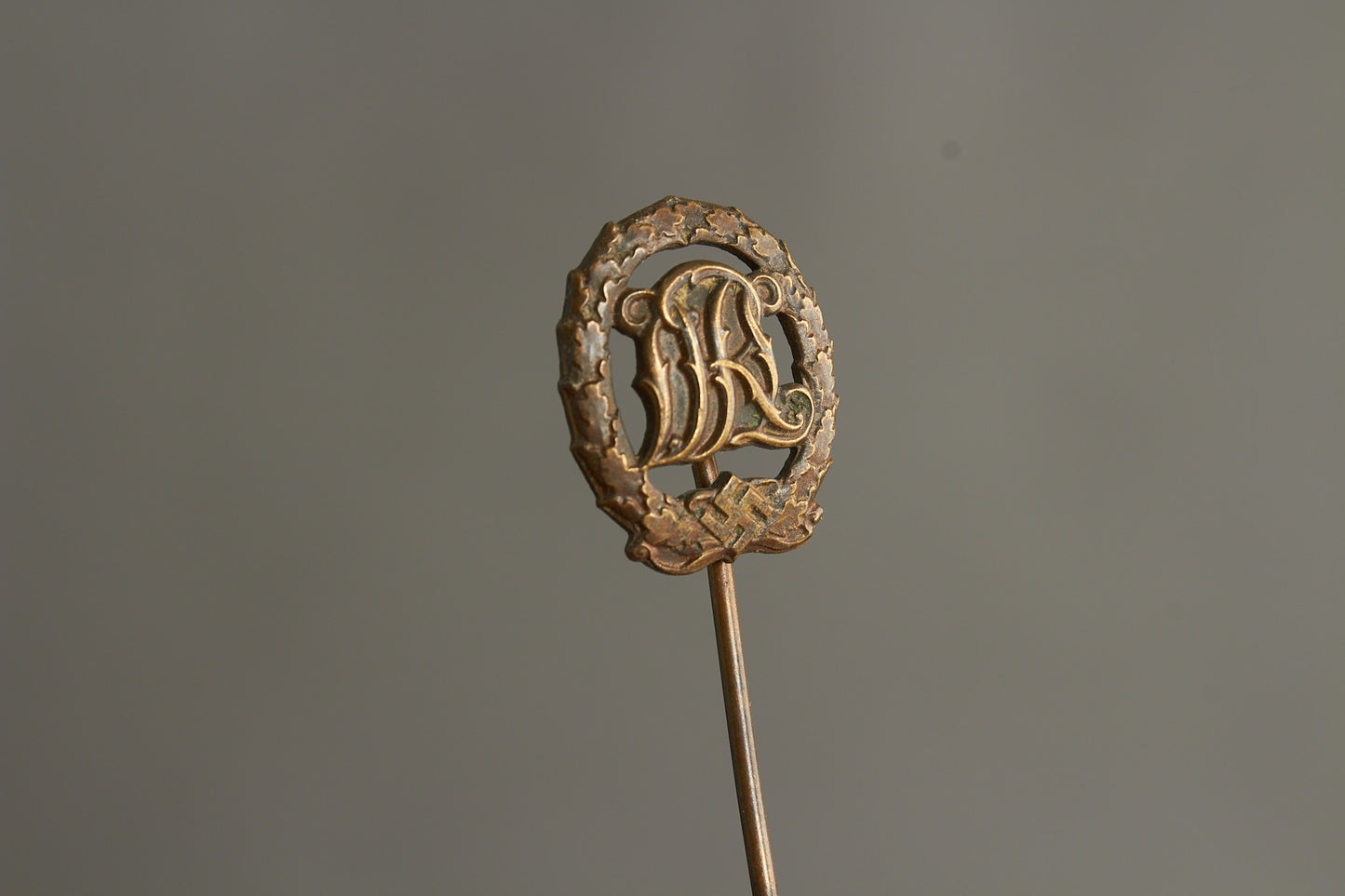 Miniature "Reichssportabzeichen DRL" in Bronze. Original.