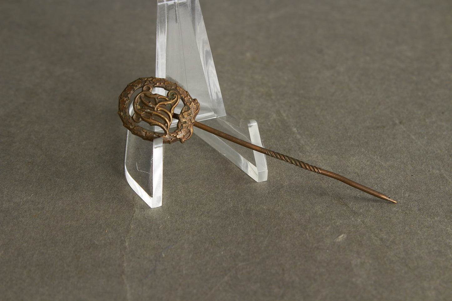Miniature "Reichssportabzeichen DRL" in Bronze. Original.