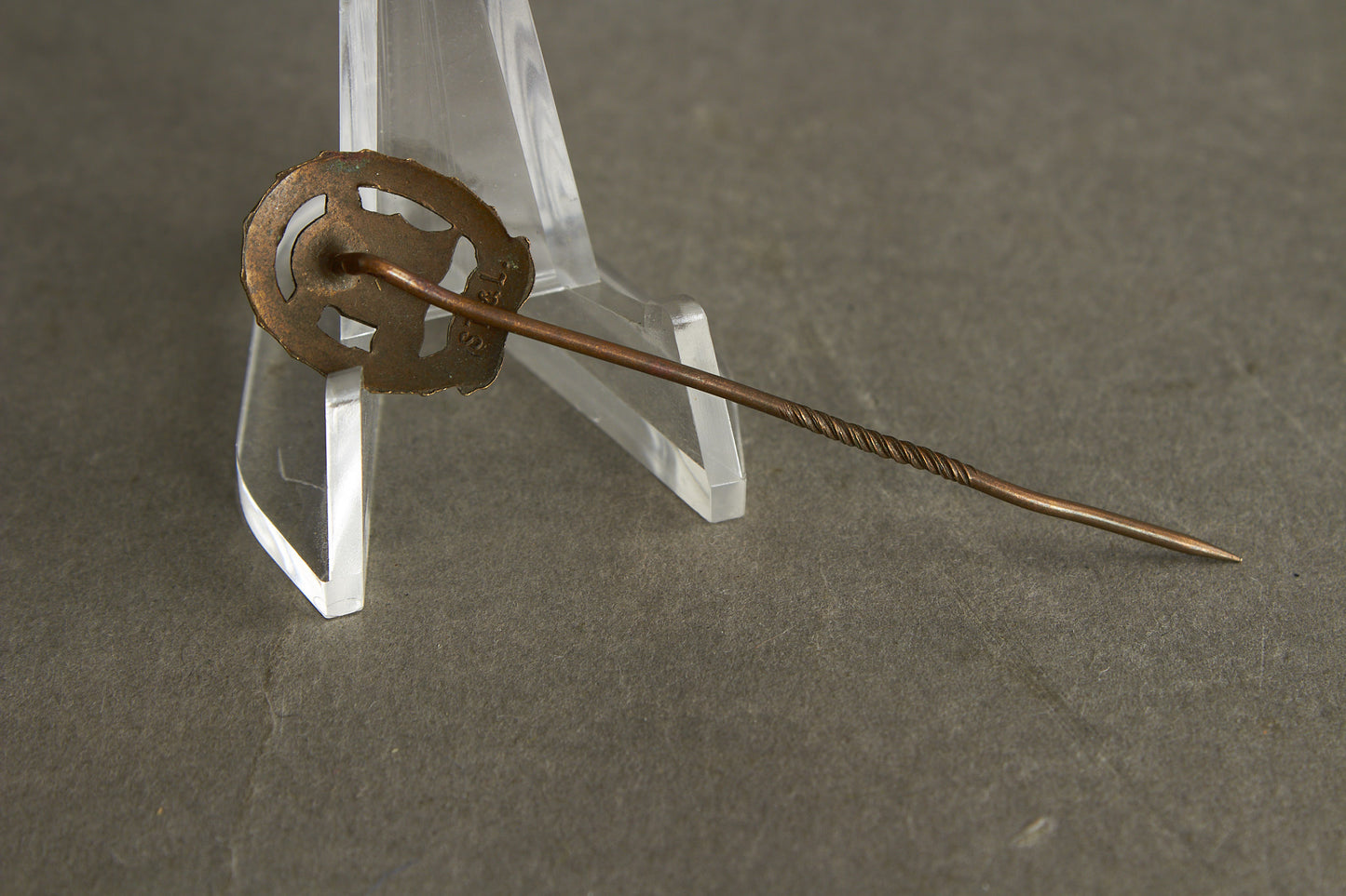 Miniature "Reichssportabzeichen DRL" in Bronze. Original.