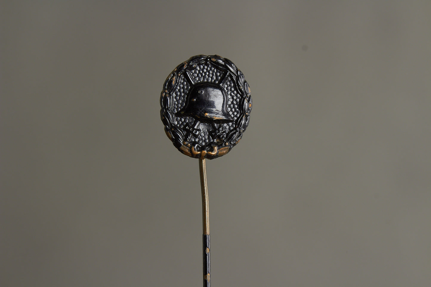 Miniature Wound Badge "Verwundetenabzeichen" in Black. Original.