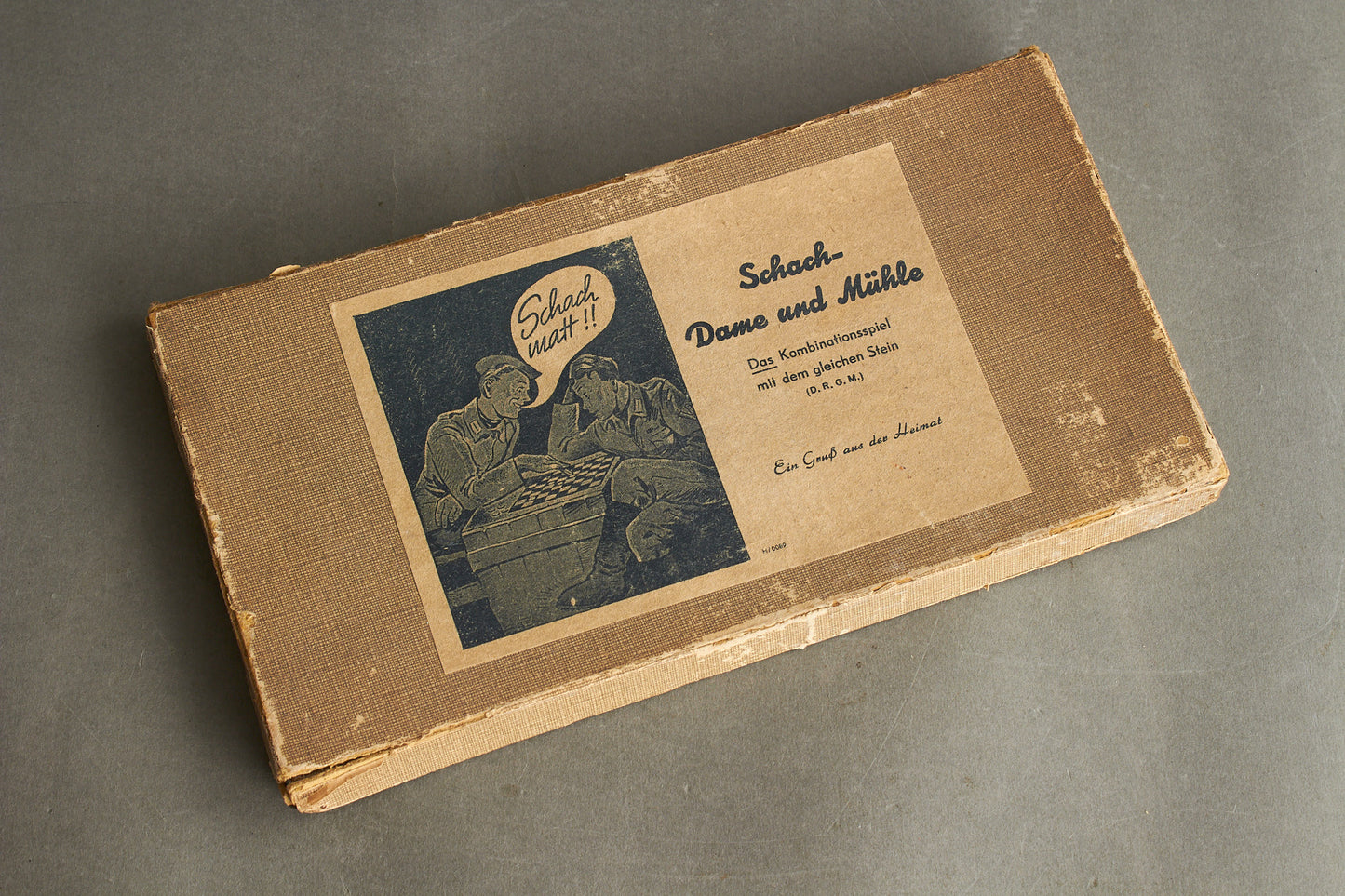 Heer "Schach-Dame und Mühle Kombinationsspiel" Boxed Game. Original.