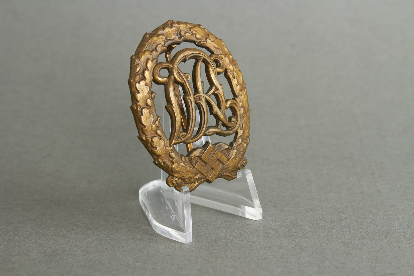 "Reichssportabzeichen DRL" in Bronze. Original.