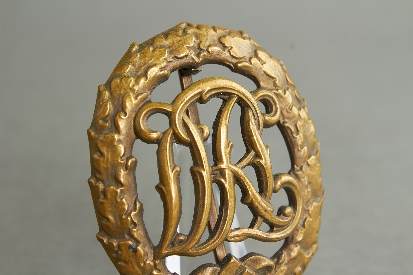 "Reichssportabzeichen DRL" in Bronze. Original.