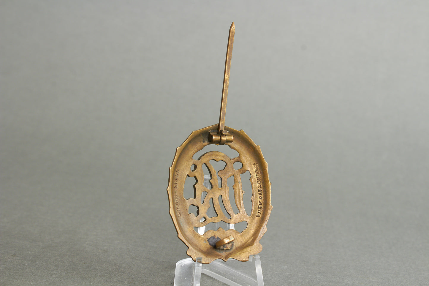 "Reichssportabzeichen DRL" in Bronze. Original.