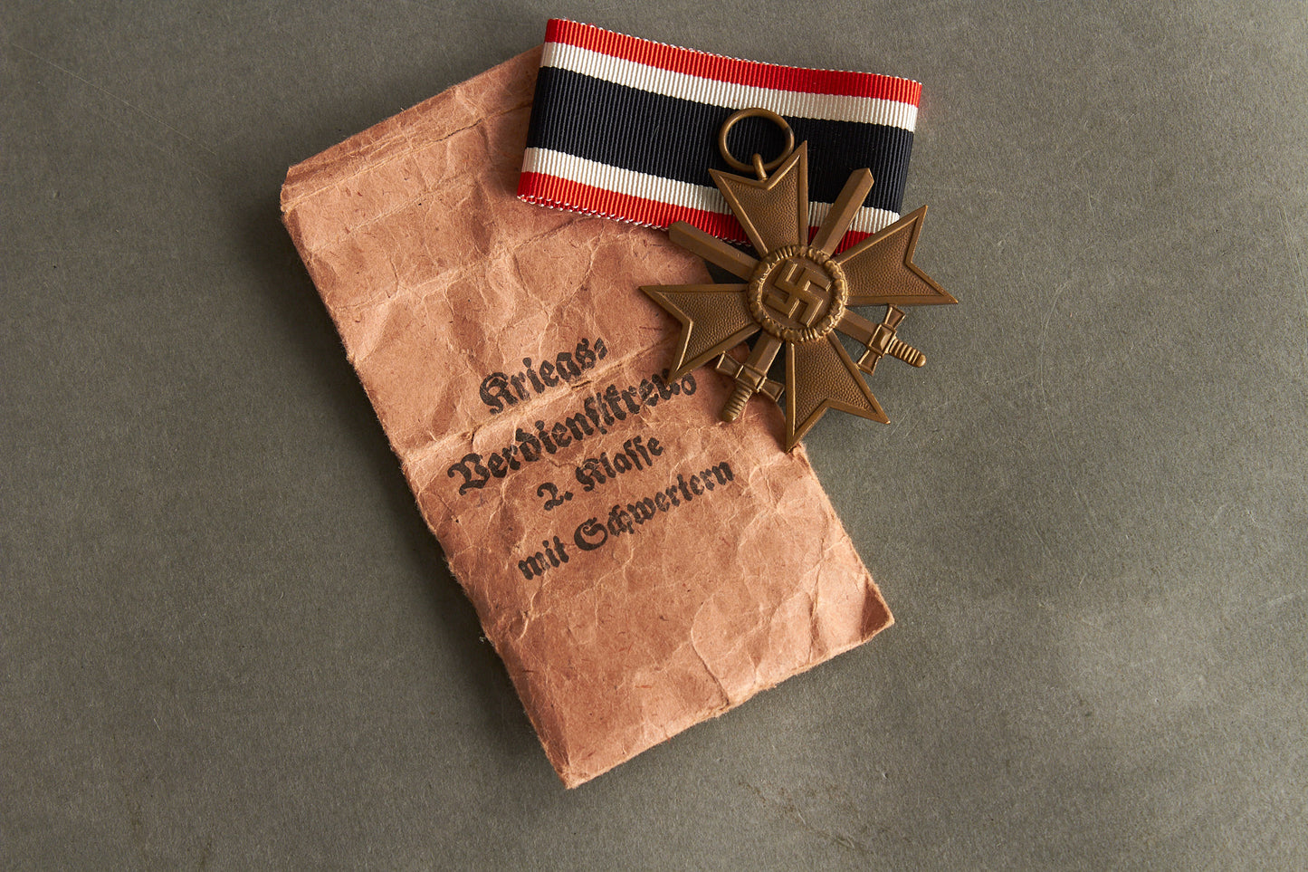 "Kriegsverdienstkreuz 2. Klasse" w. Swords. In envelope. Original.