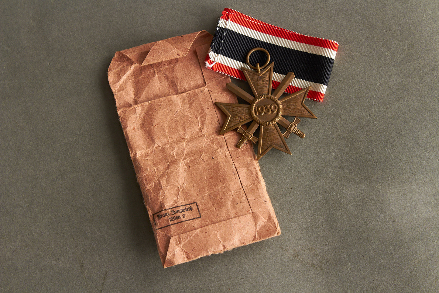 "Kriegsverdienstkreuz 2. Klasse" w. Swords. In envelope. Original.