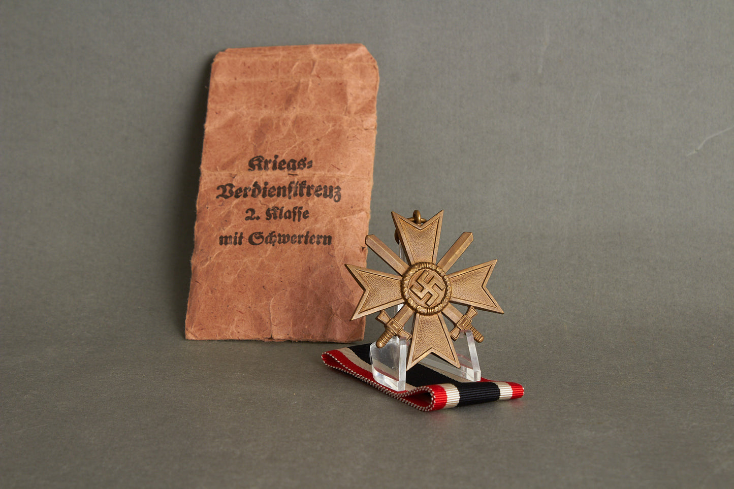 "Kriegsverdienstkreuz 2. Klasse" w. Swords. In envelope. Original.