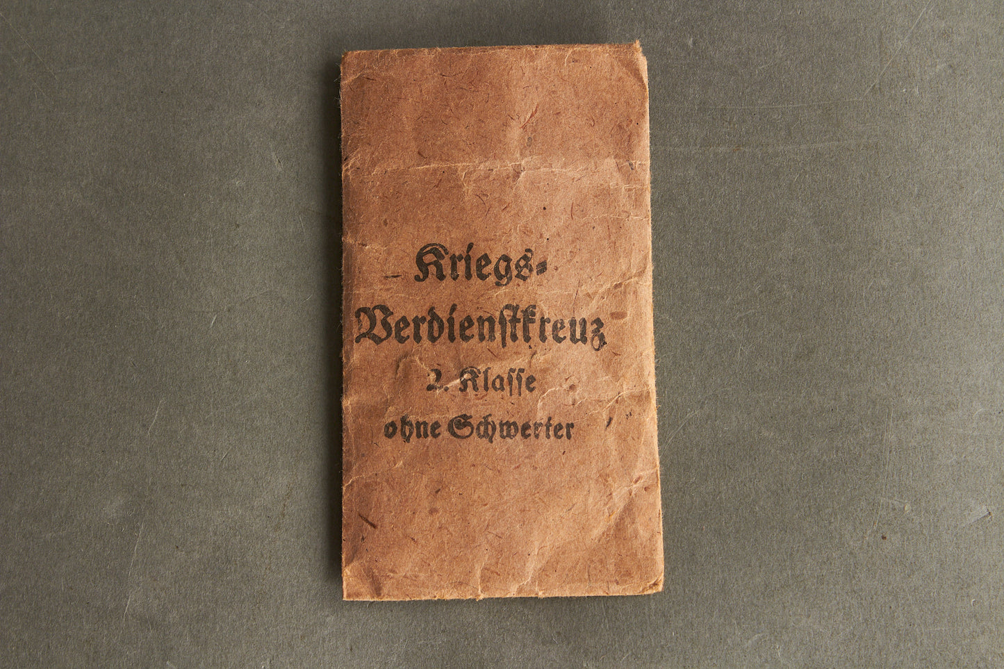 "Kriegsverdienstkreuz 2. Klasse". In envelope. Original.
