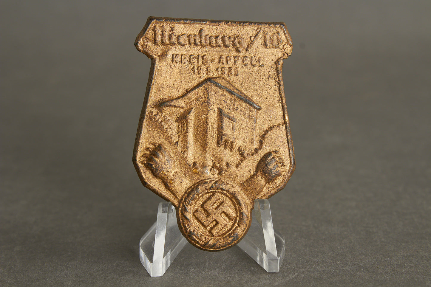 NSDAP "Kreis-Appell 1935" Tinnie. Repaired needle. Original.