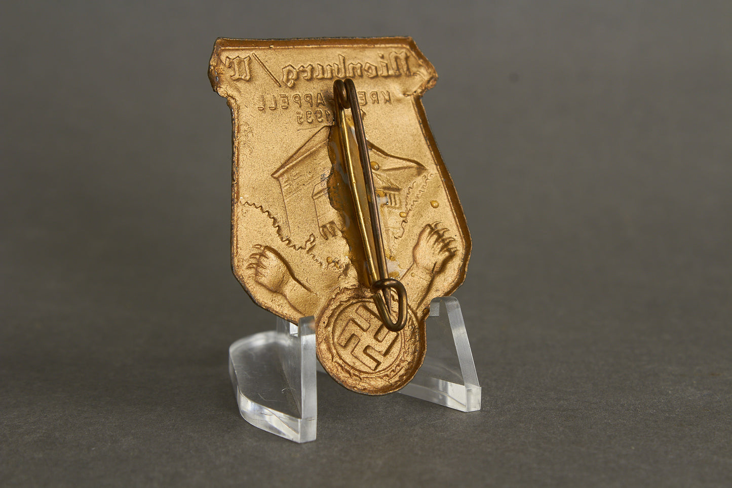 NSDAP "Kreis-Appell 1935" Tinnie. Repaired needle. Original.