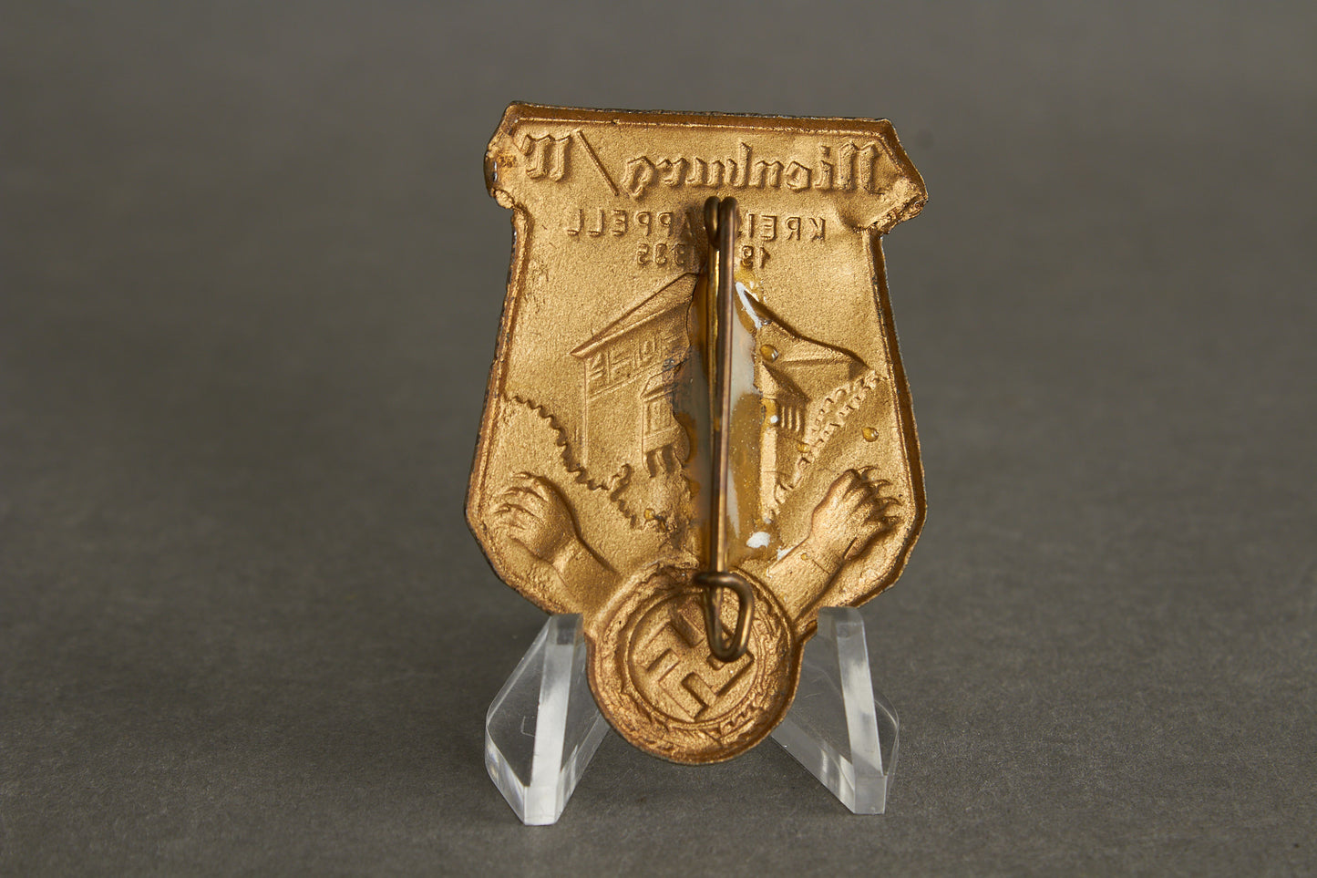 NSDAP "Kreis-Appell 1935" Tinnie. Repaired needle. Original.