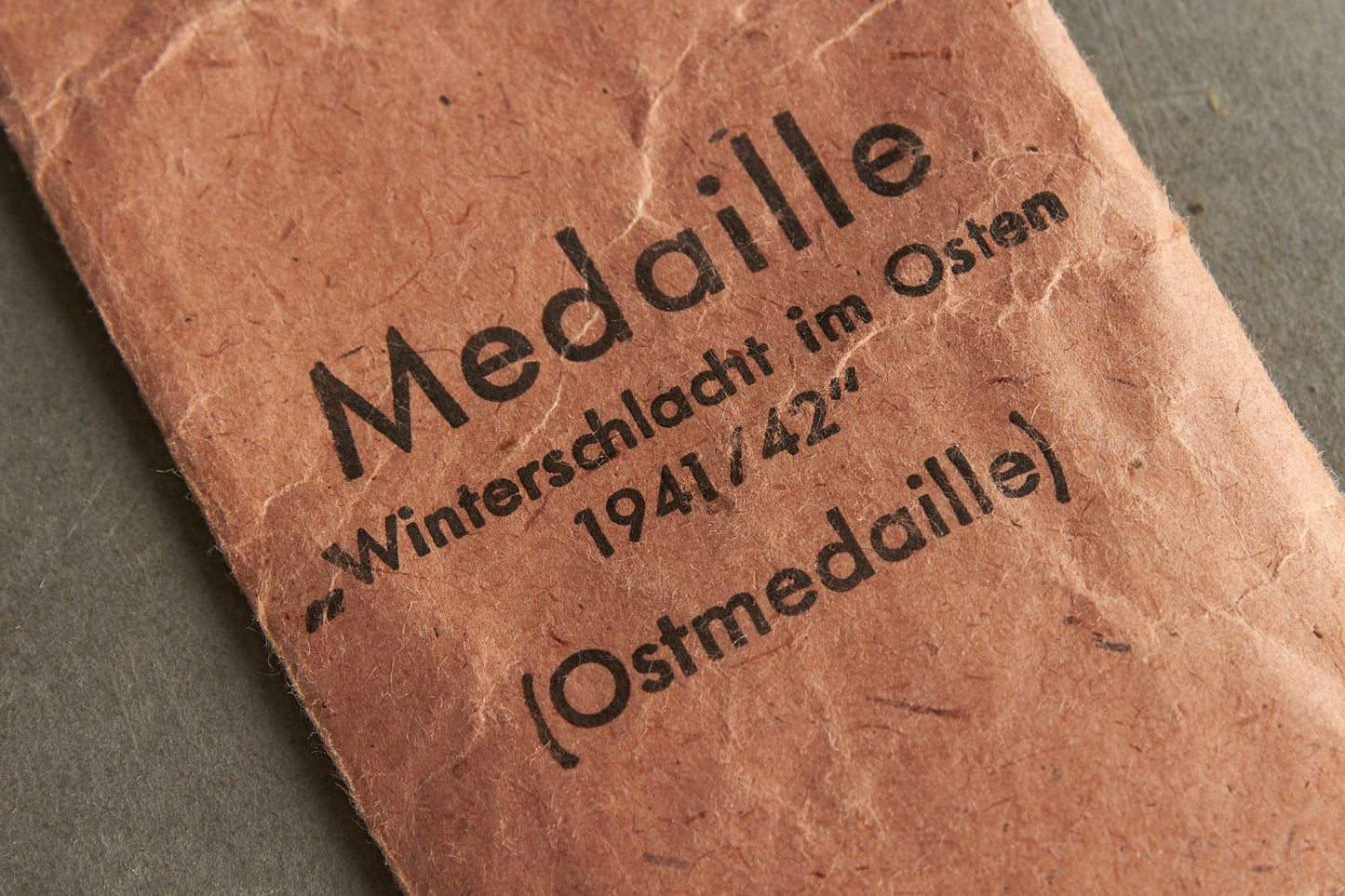 "Winterschlacht im Osten". Maker marked "3". In envelope (not matching). Original.