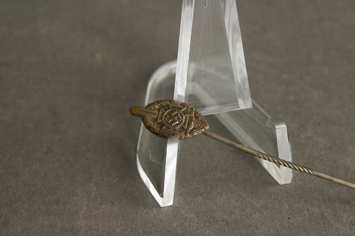 NSKOV (Nationalsozialistische Kriegsopferversorgung) Member pin. Maker marked "RZM 52". Original.